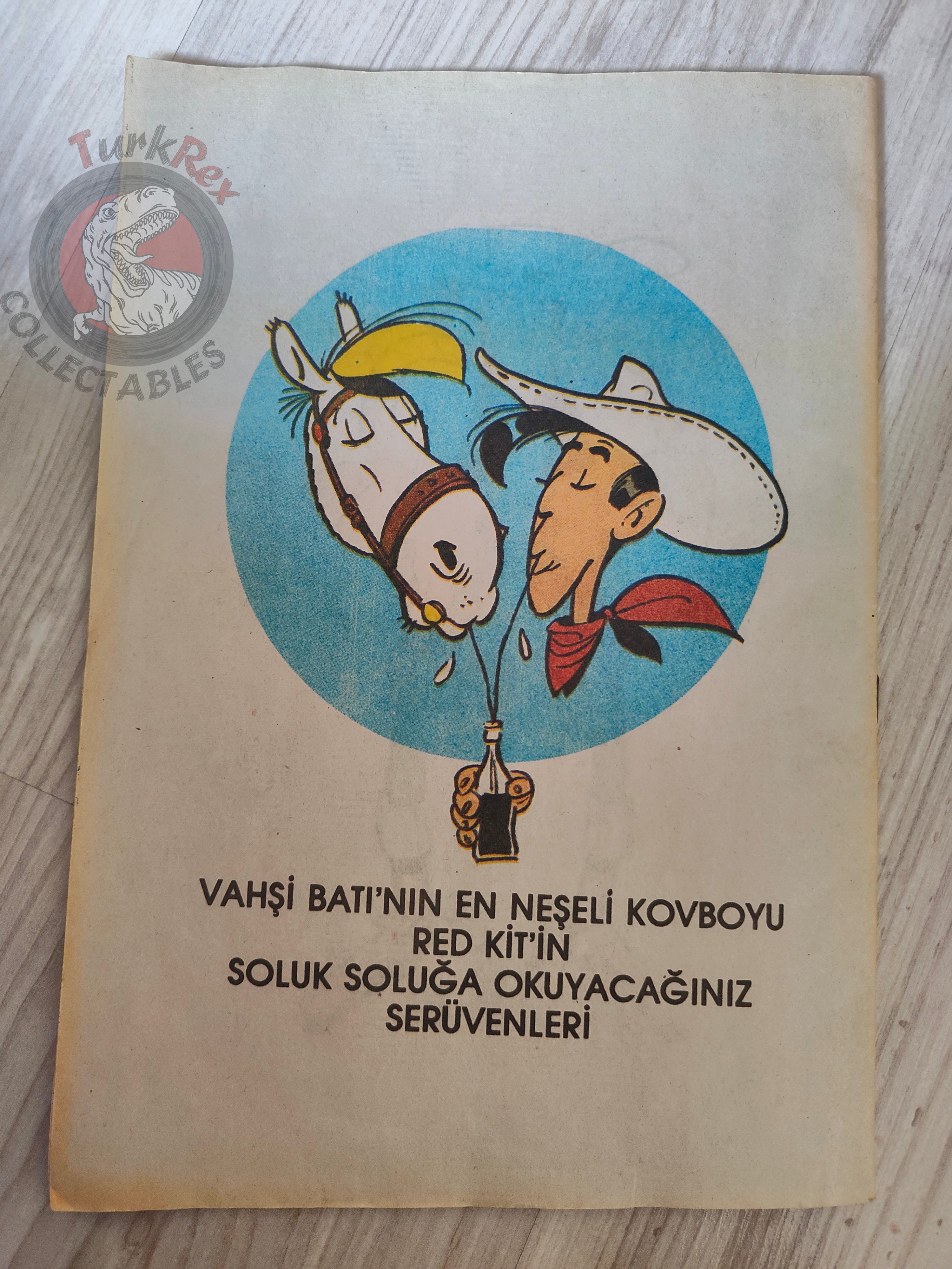 Lucky Luke #3 The Daltons' Escape 1990s Turkish Comic Turkey