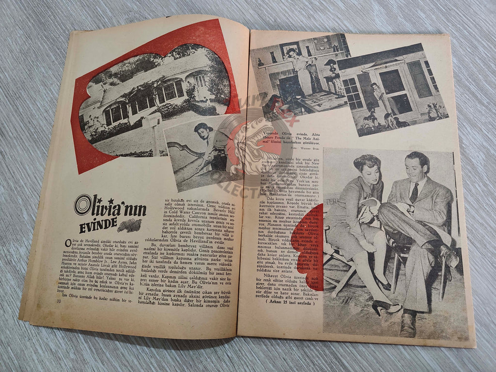 Yıldız 1945 Joan Bennett Turkish Mag Turkey Hollywood Deanna Durbin Olivia de Havilland Peggy Ryan