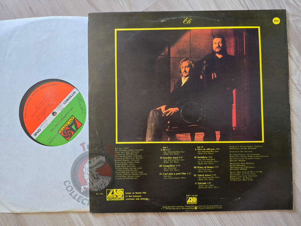 Jan Akkerman & Kaz Lux – Eli Turkish Pressing Vinyl Turkey Edition