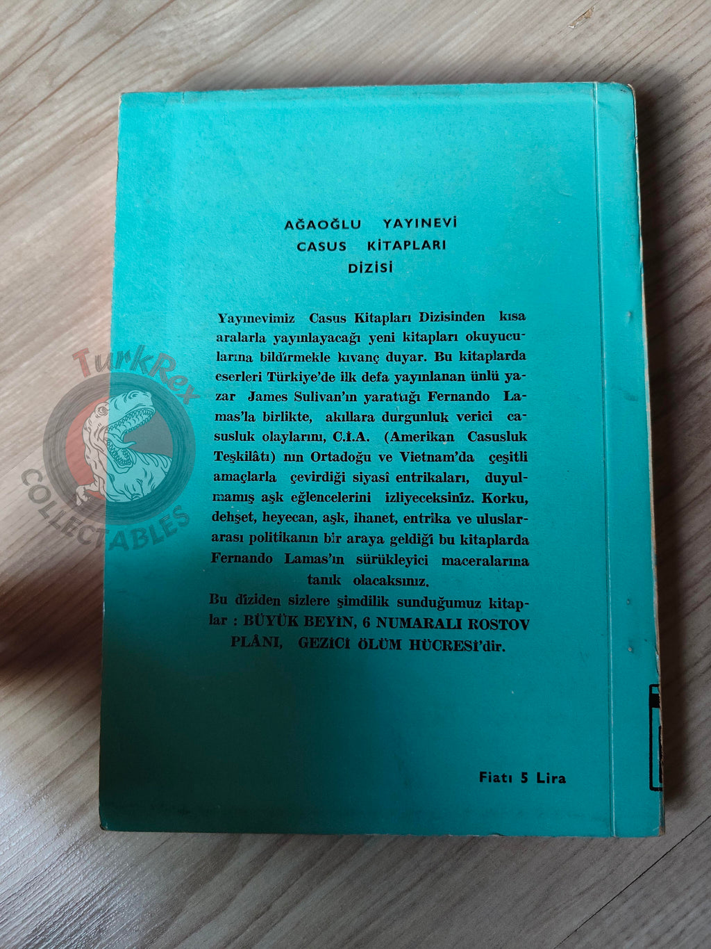 James Sullivan – Fernando Lamas: Rostov Plan 1966 1st Turkish Book Turkey