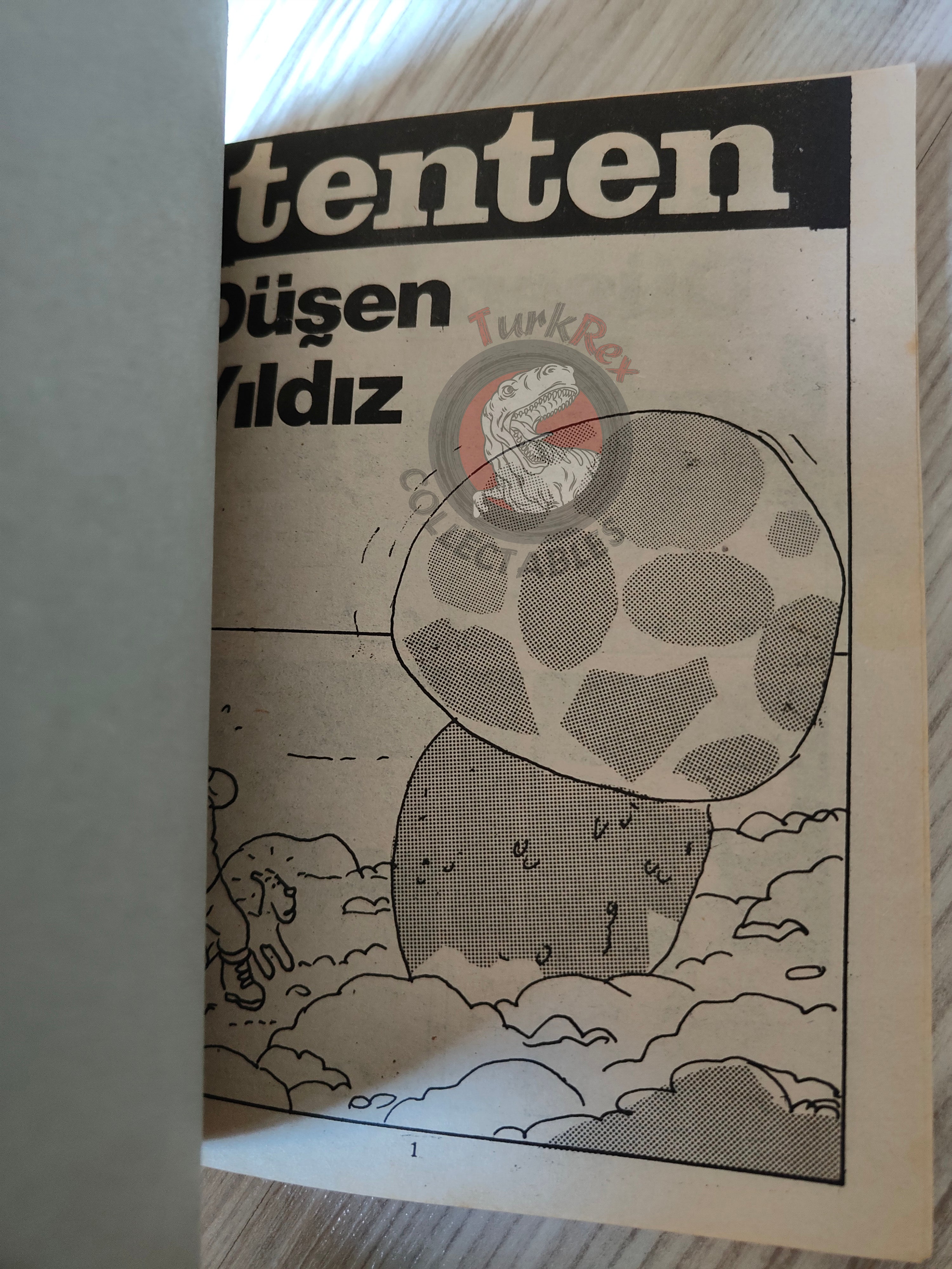 Tintin – The Shooting Star mid 1980s Turkish Edition Comic Turkey 2