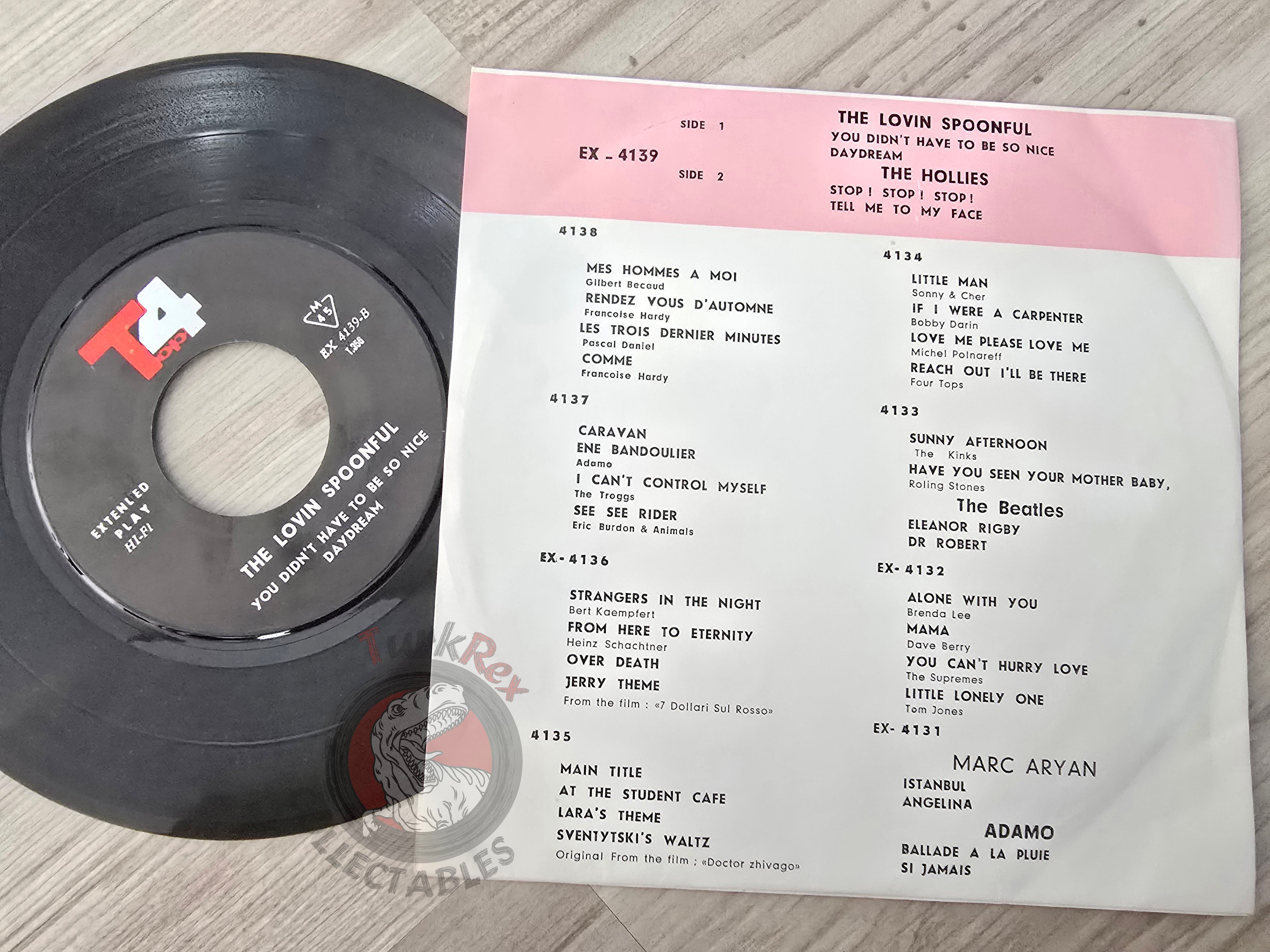 The Hollies / The Lovin' Spoonful 7" Iran Pressing Vinyl Iranian Edition