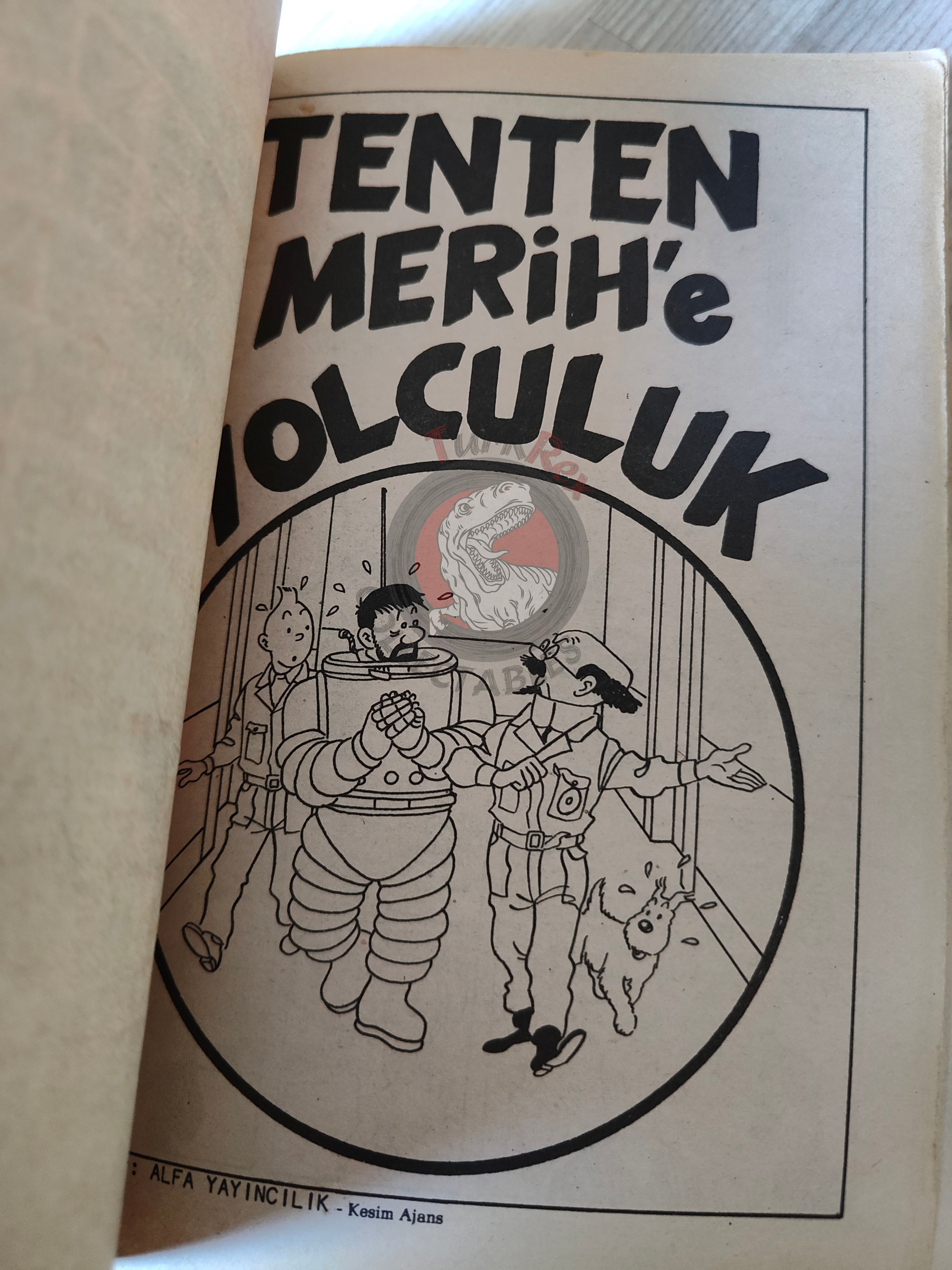 Tintin – Destination Moon mid 1980s Turkish Edition Comic Turkey 1