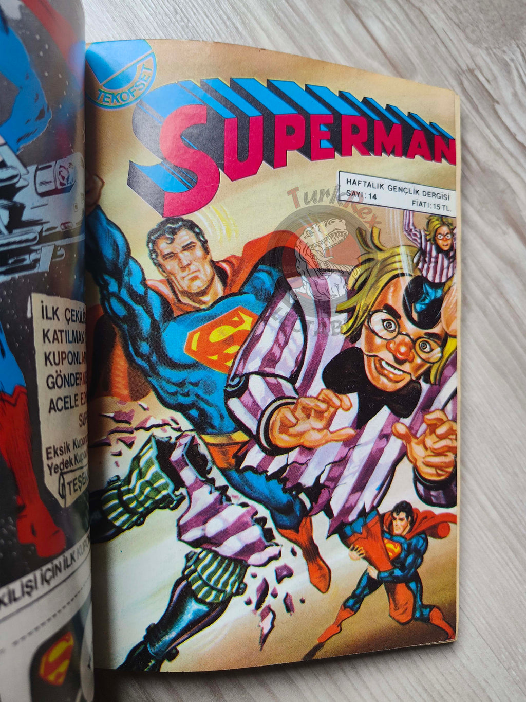 Superman Vol #5 1980s Turkish Comic Turkey #304 #305 #306