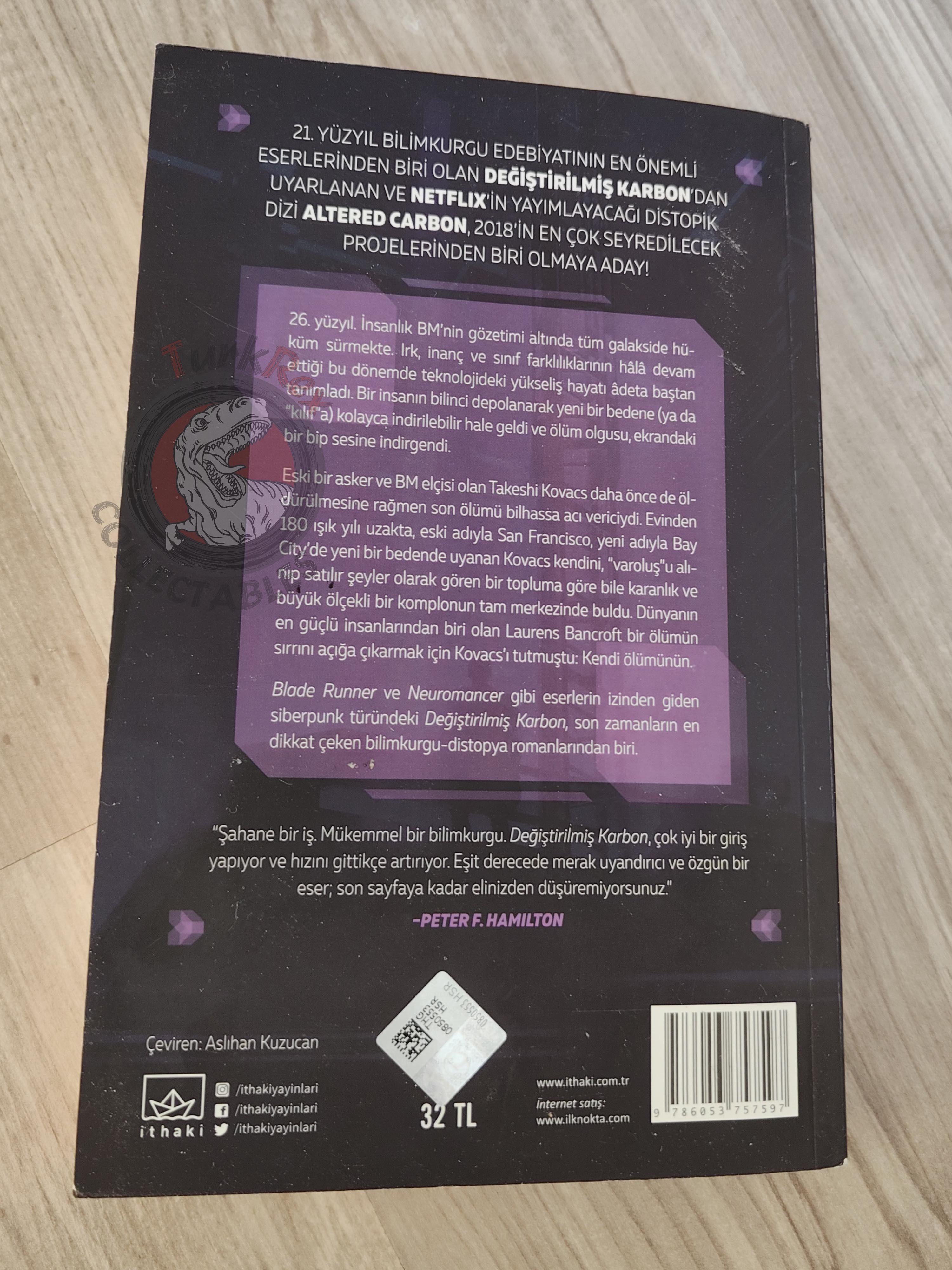 Richard K. Morgan – Altered Carbon 2018 1st Turkish Book Turkey Takeshi Kovacs Series