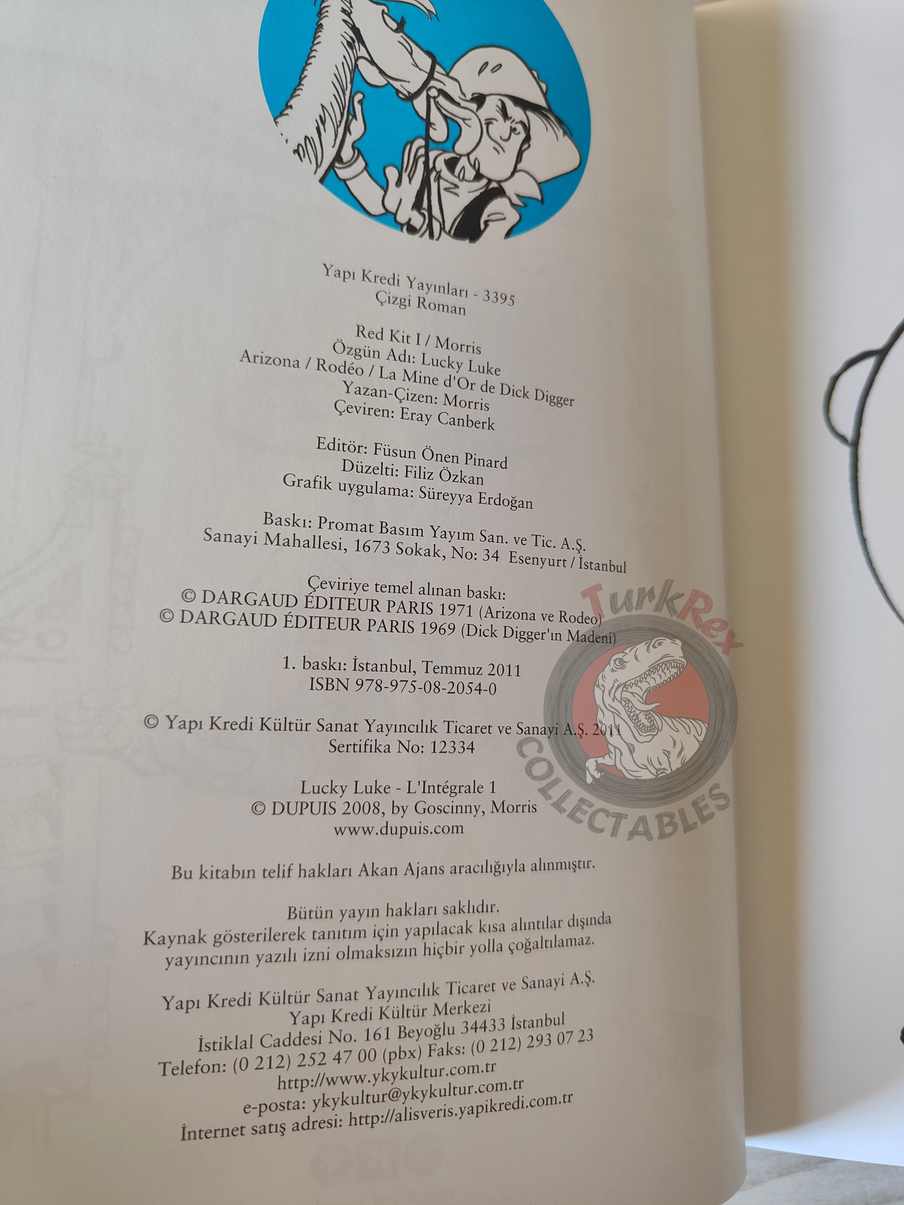 Lucky Luke – L'integrale #1 Turkish Comic Turkey Arizona Rodéo