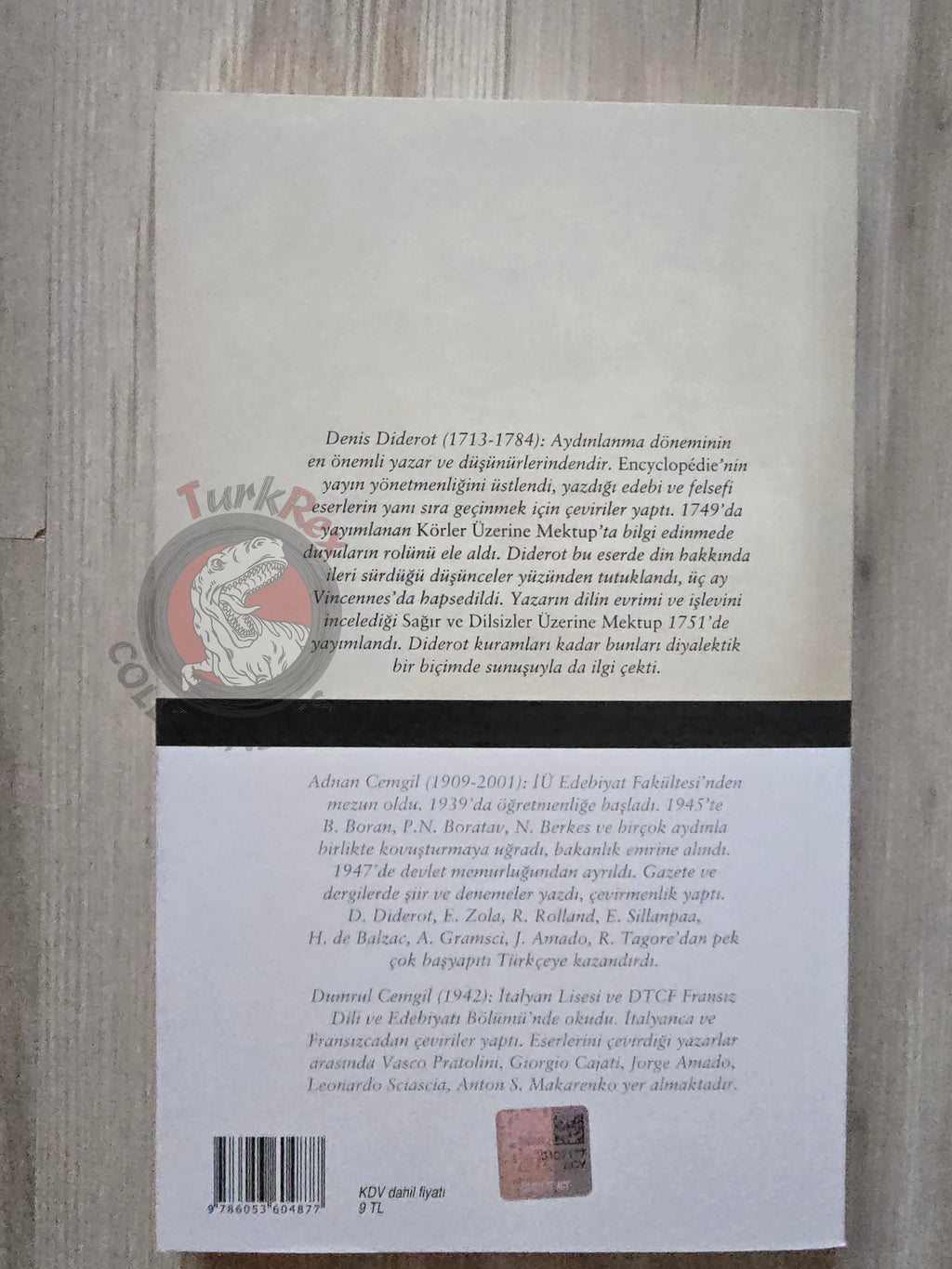 Denis Diderot – Letter on the Blind Deaf and Dumb 2012 Turkish Book Turkey