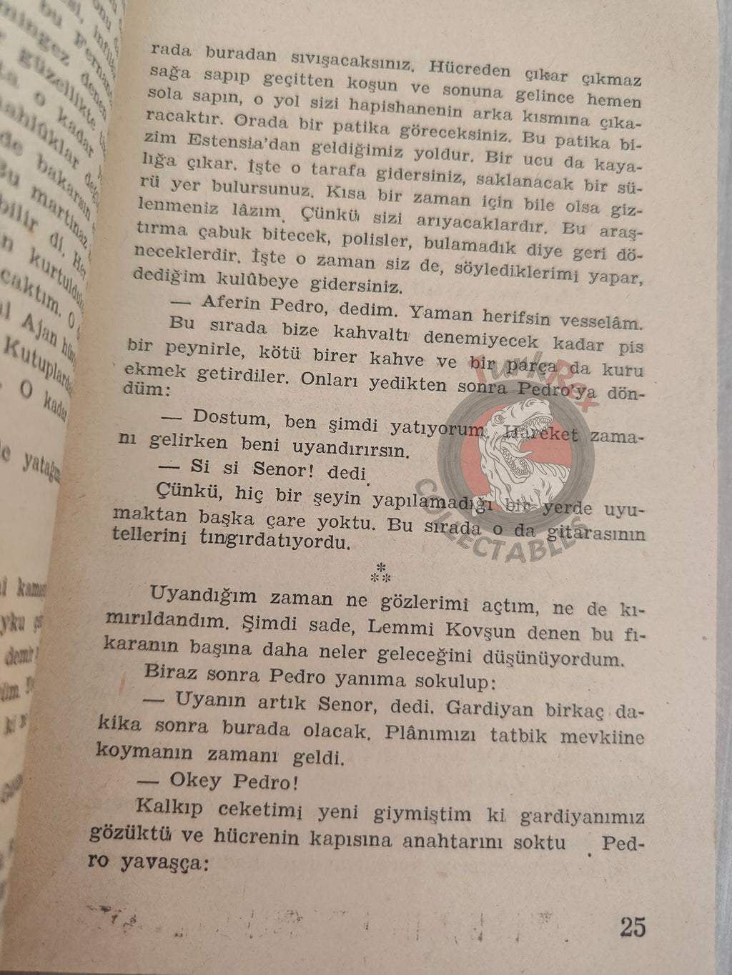 Peter Cheyney – Casuslar Çarpışıyor 1955 1st Turkish Book Turkey Lemmy Caution