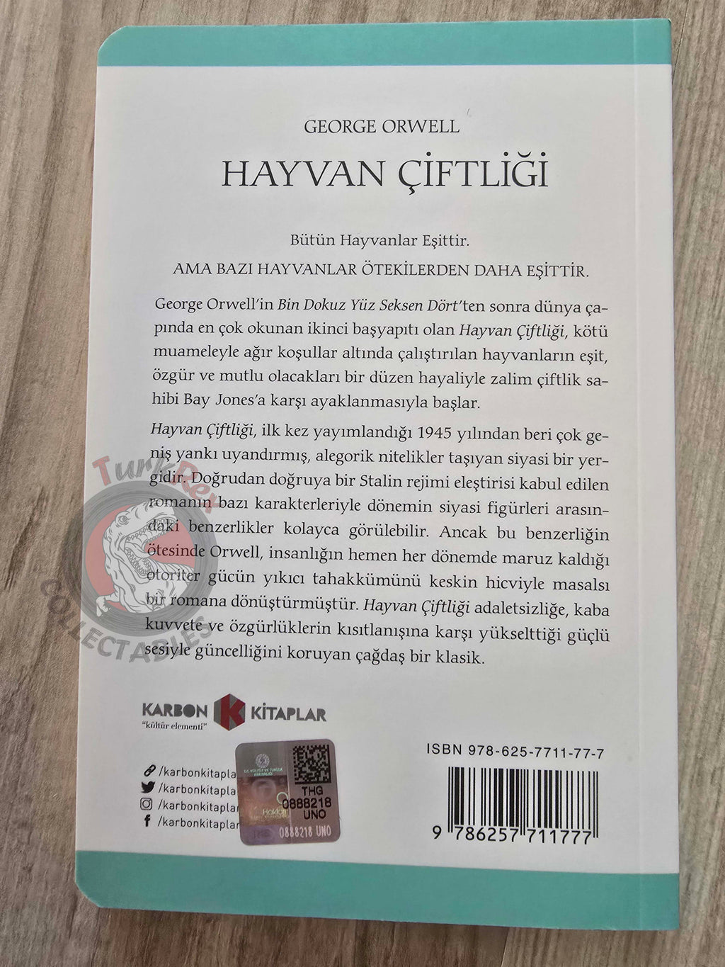 George Orwell – Animal Farm 2021 Turkish Book Turkey