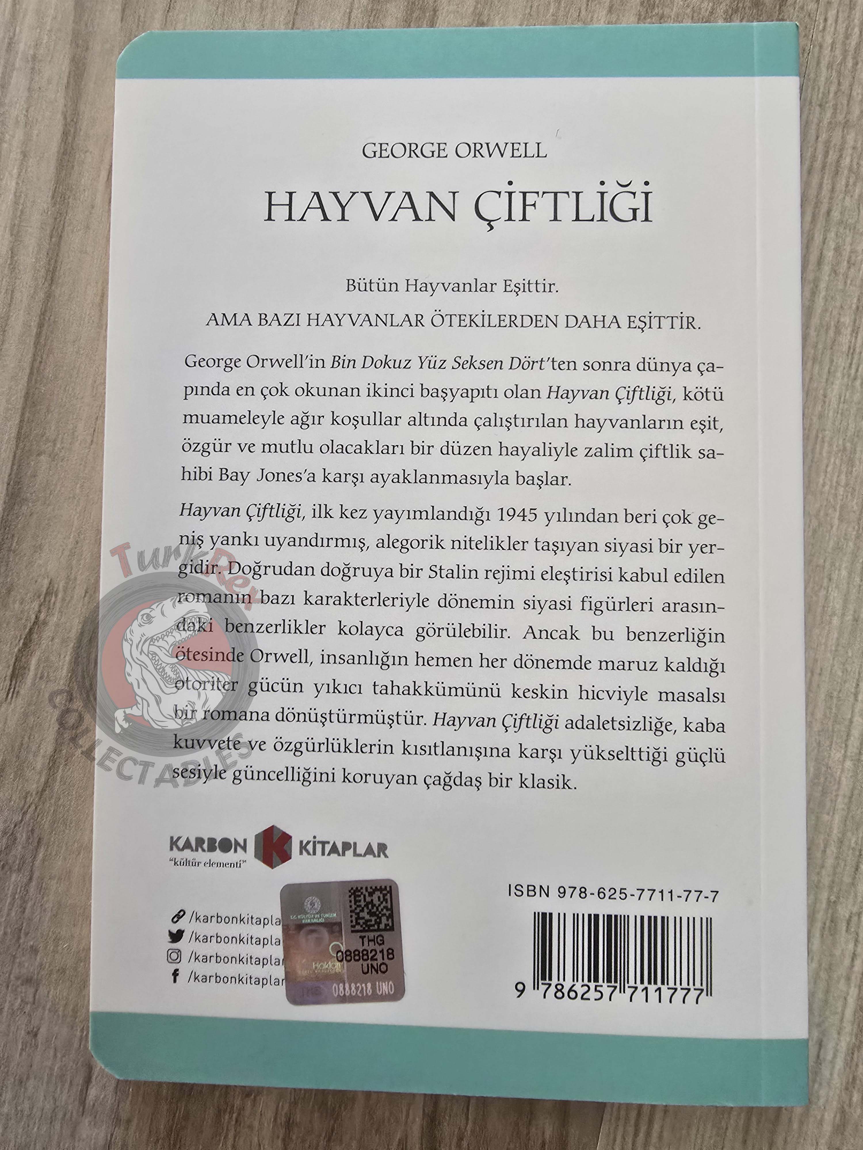 George Orwell – Animal Farm 2021 Turkish Book Turkey