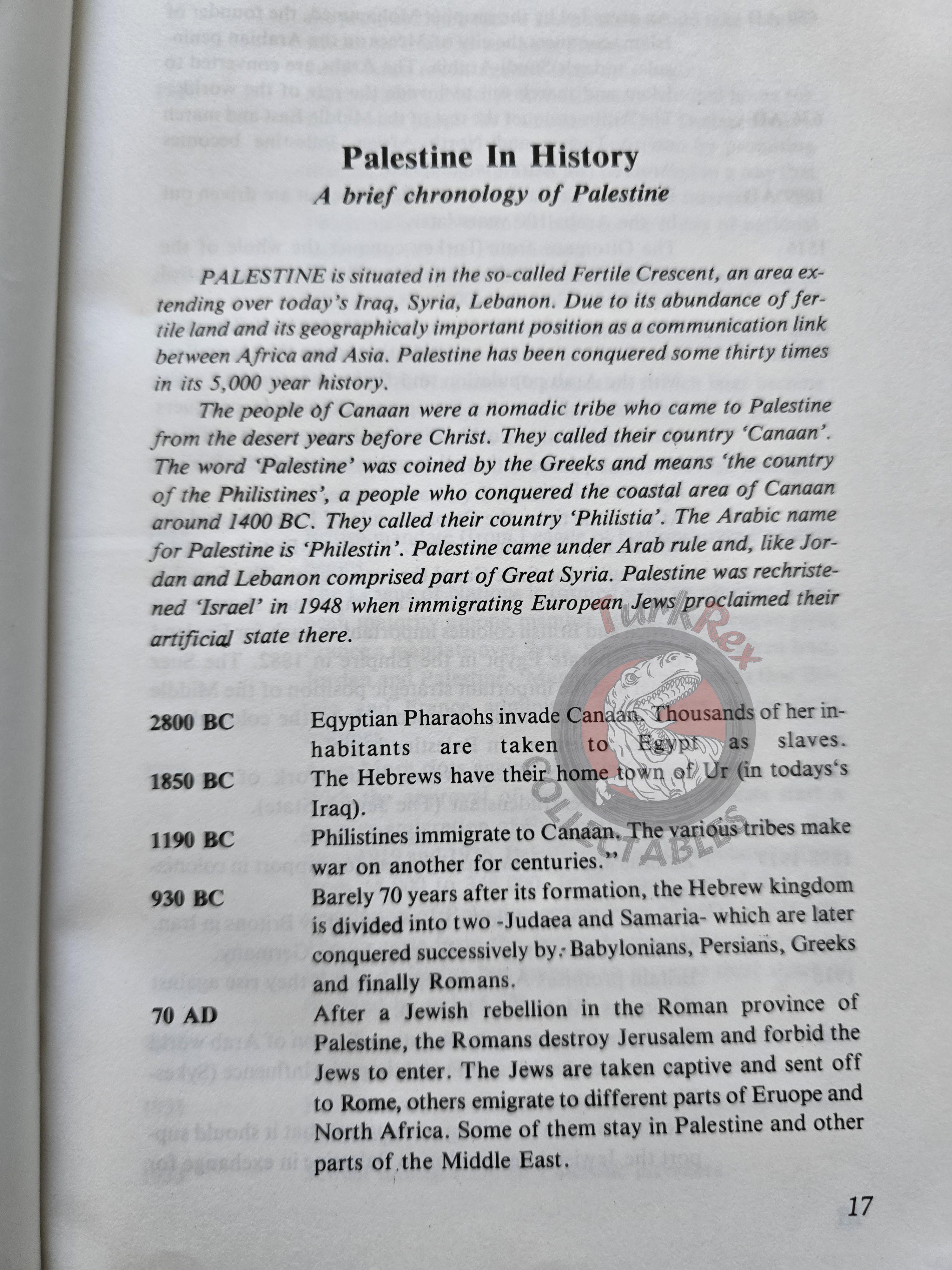 R. Halloum – Palestine Through Documents English Book Turkey with maps