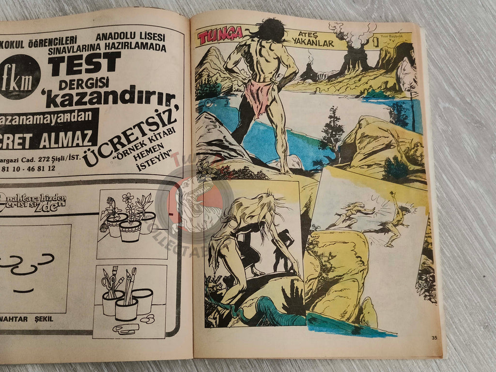 Tercüman Çocuk #41 1982 Turkish Comic Turkey Superman Star Wars #28 The Flintstones Tounga Larry Yuma