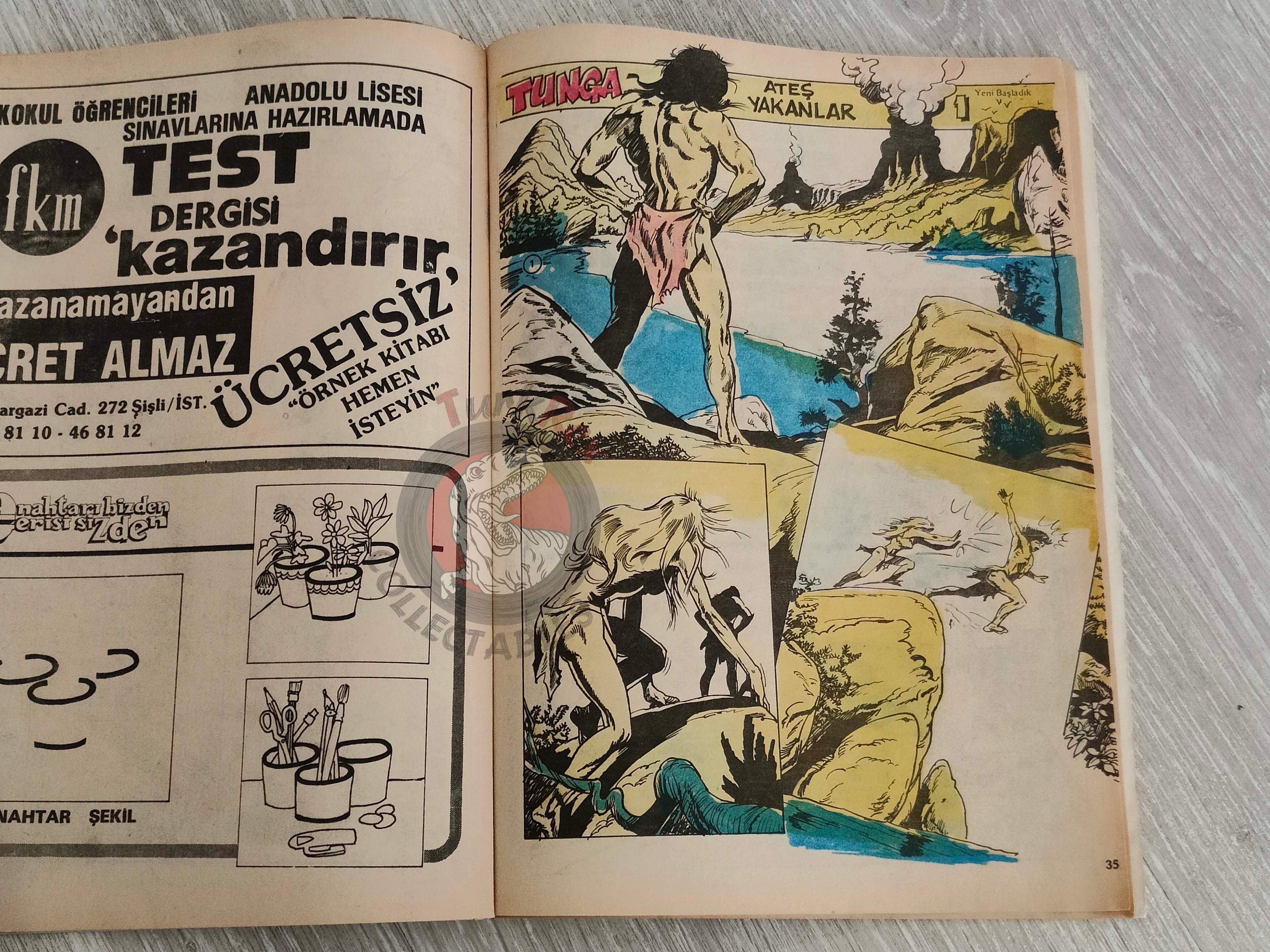 Tercüman Çocuk #41 1982 Turkish Comic Turkey Superman Star Wars #28 The Flintstones Tounga Larry Yuma