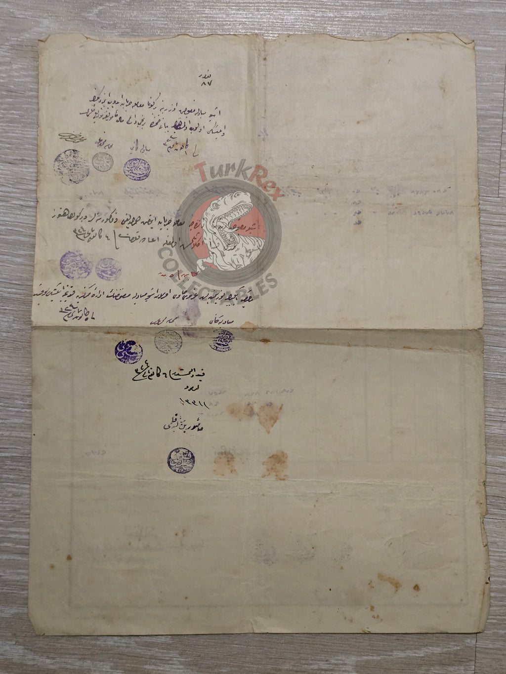Ottoman Property Tax Receipt 1905 Fatih Uzunçarşı İstanbul Mehmed Efendi