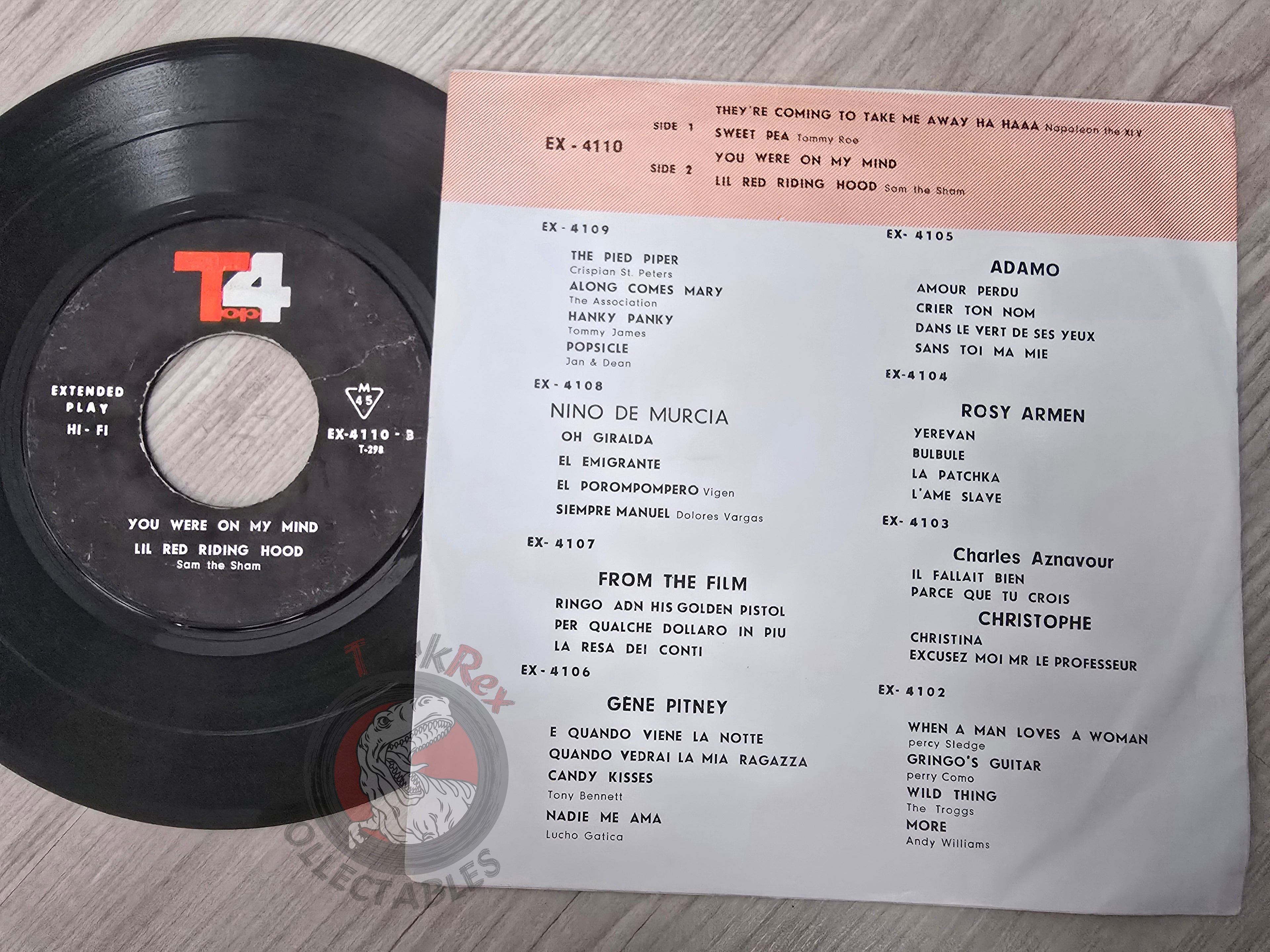 Napoleon The XIV / Tommy Roe / Sam The Sham 7" Iran Pressing Vinyl Iranian Edition