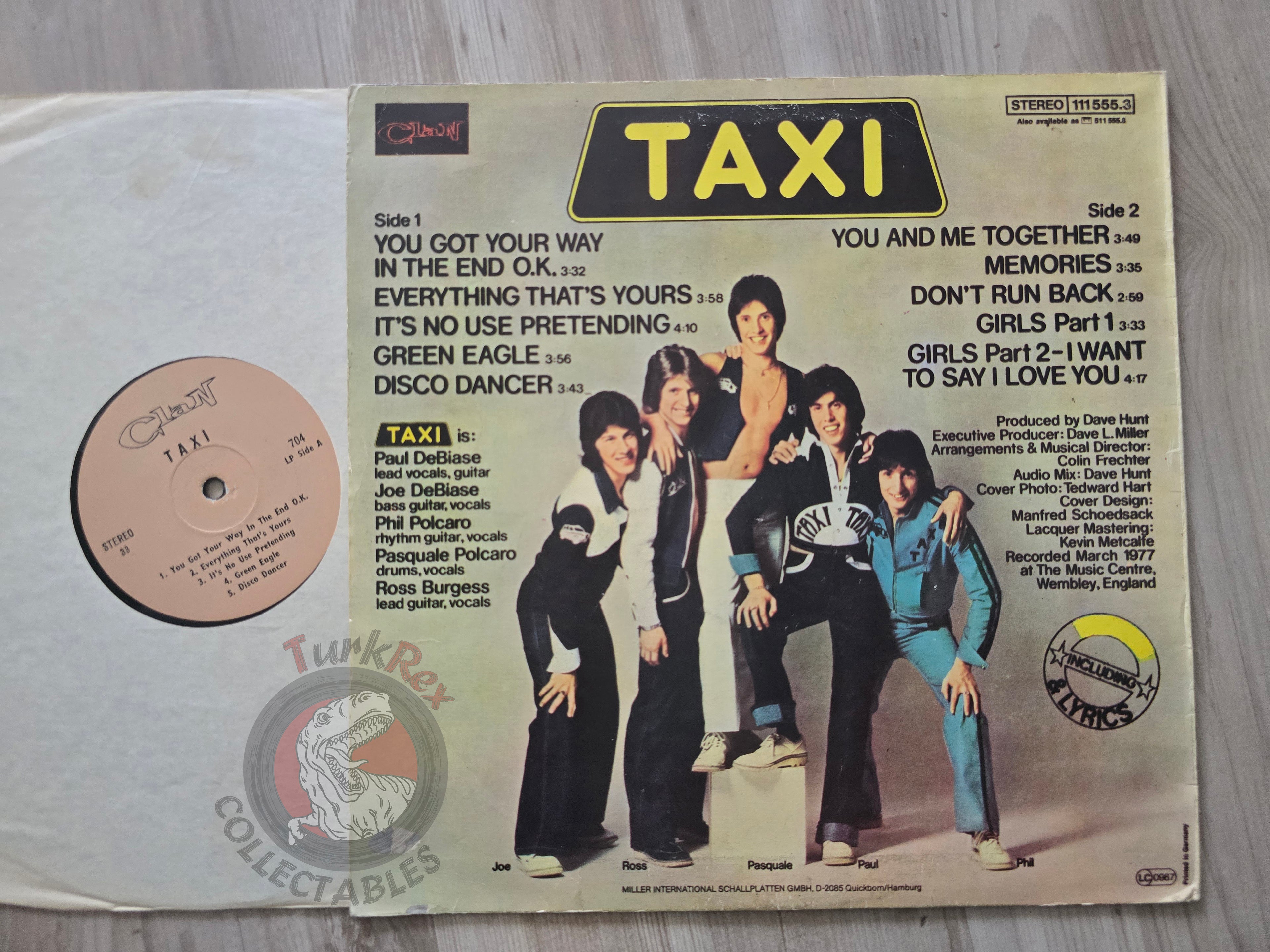 Taxi – Taxi Turkish Pressing Vinyl Turkey Edition