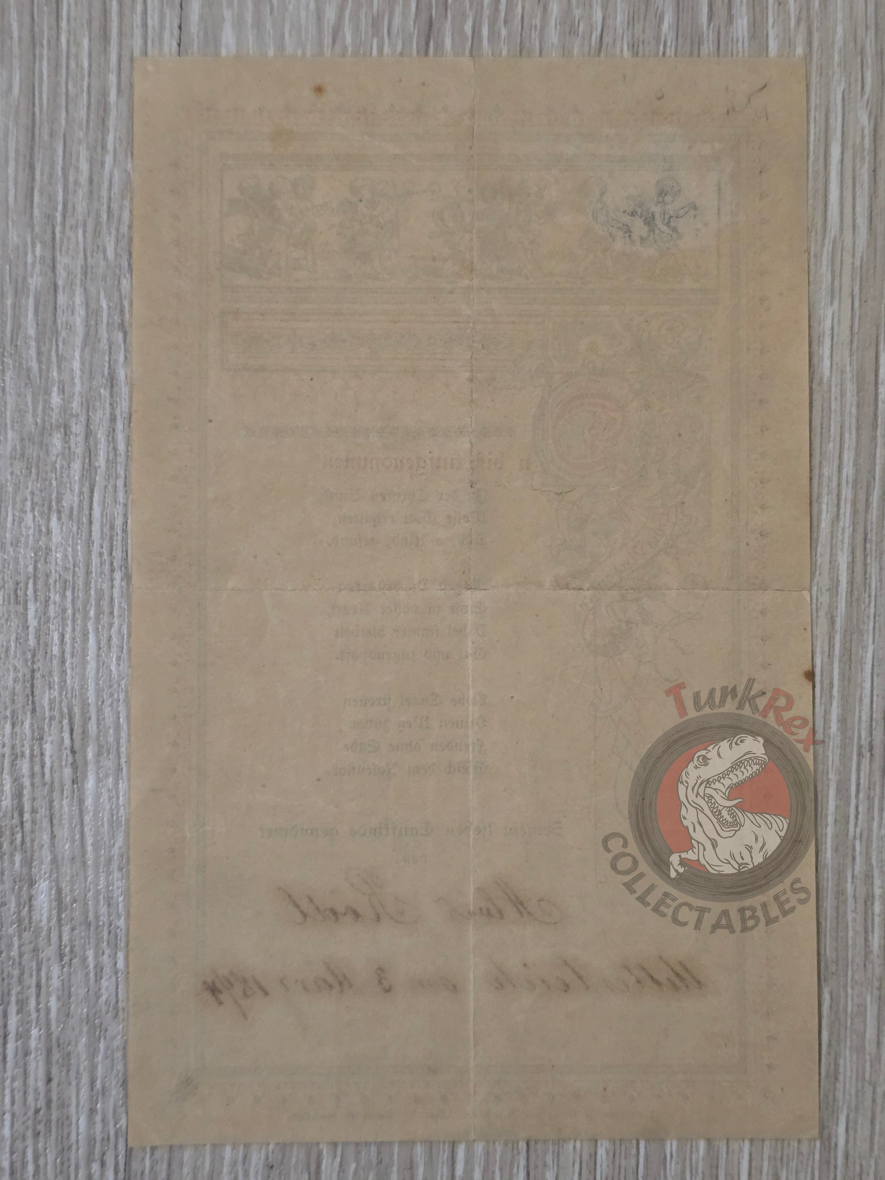 Antique 1894 Baptism Remembrance Memorial of Holy Baptism Bavaria Germany