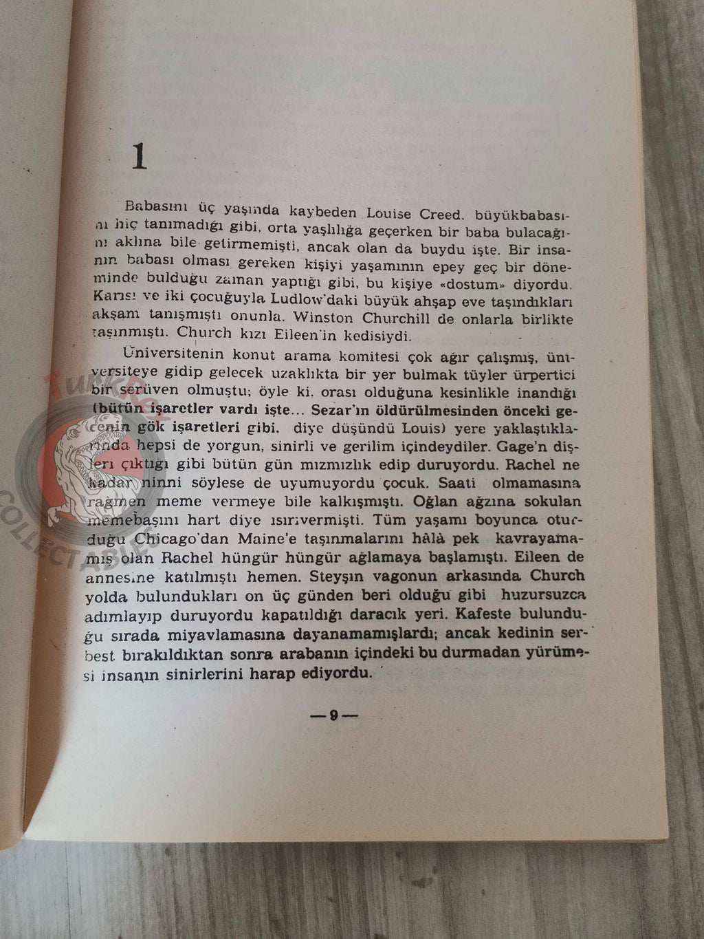 Stephen King – Pet Sematary 1990 Turkish Book Turkey