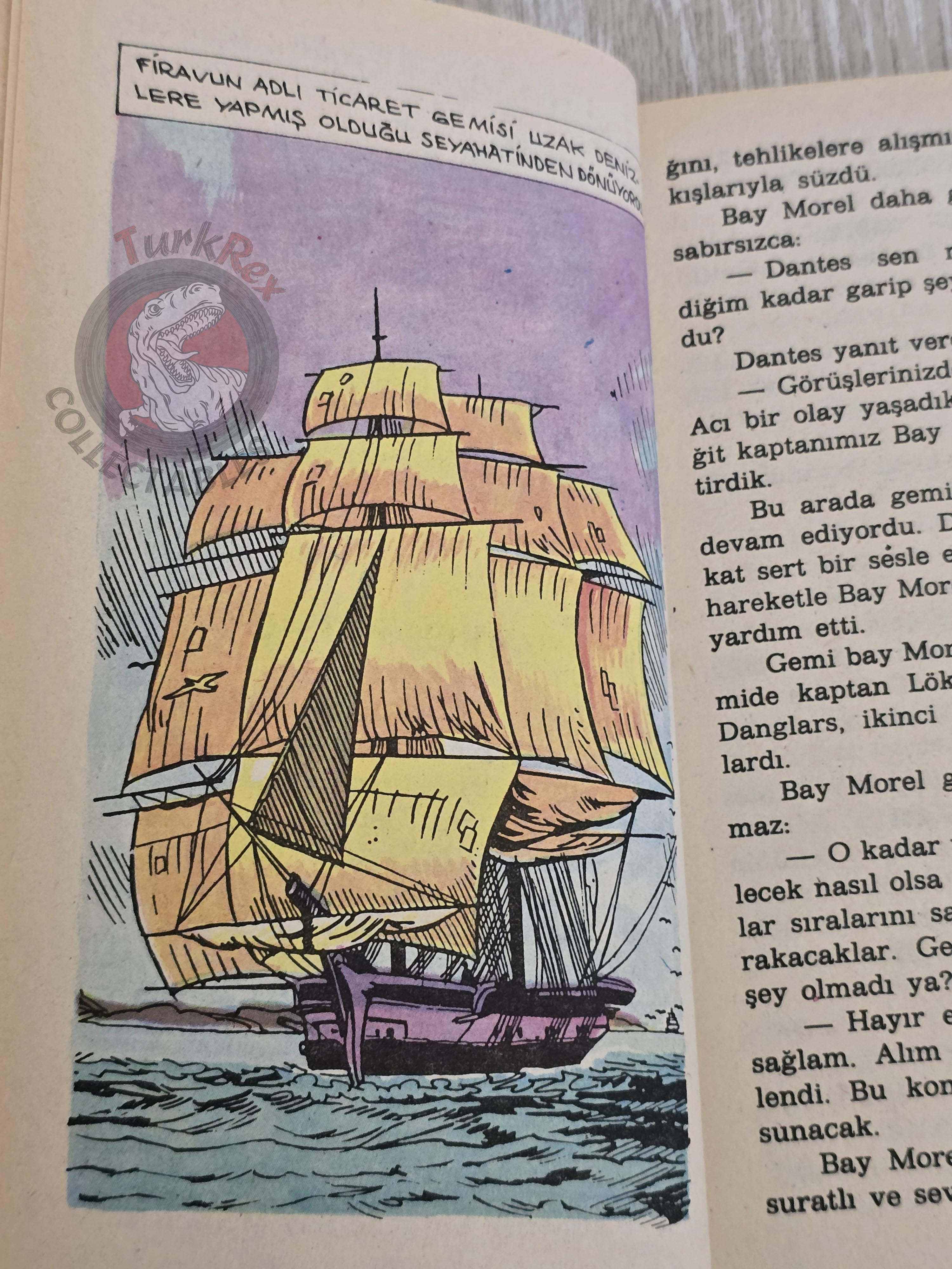 Alexandre Dumas – The Count of Monte Cristo 1980s Turkish Book Turkey Illustrated
