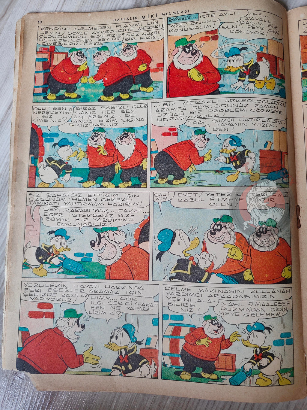 Mickey Mouse Mag #33 1962 Turkish Comic Turkey Walt Disney Donald Duck