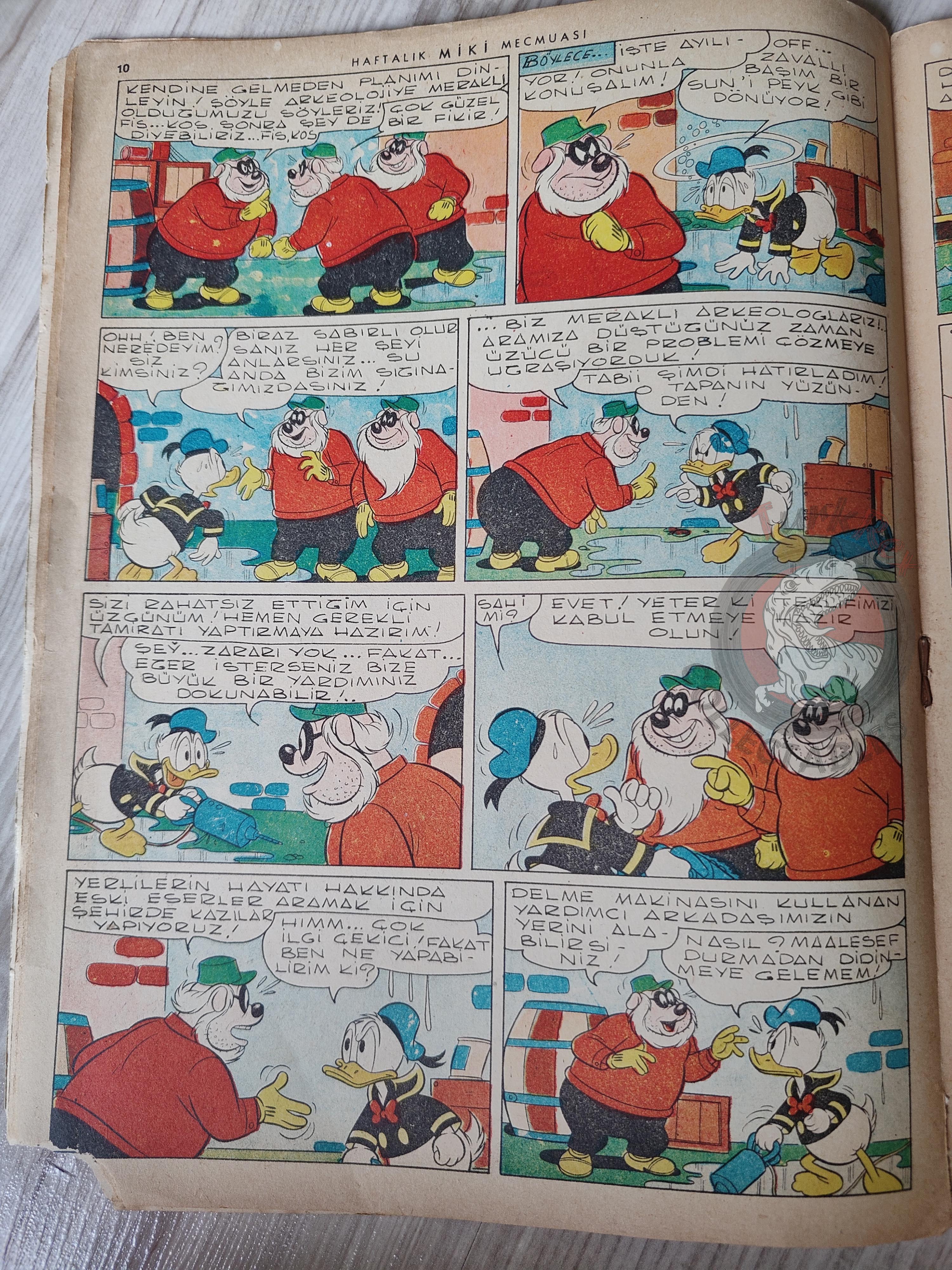 Mickey Mouse Mag #33 1962 Turkish Comic Turkey Walt Disney Donald Duck