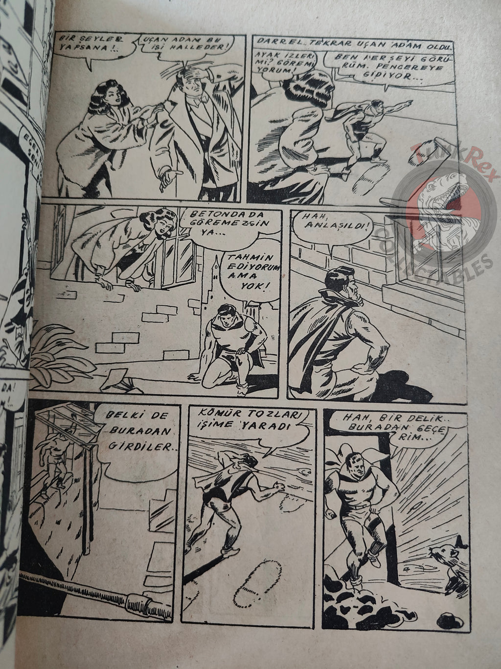 1001 Özel #6 1950 Mandrake the Magician Turkish Comic Mag Turkey