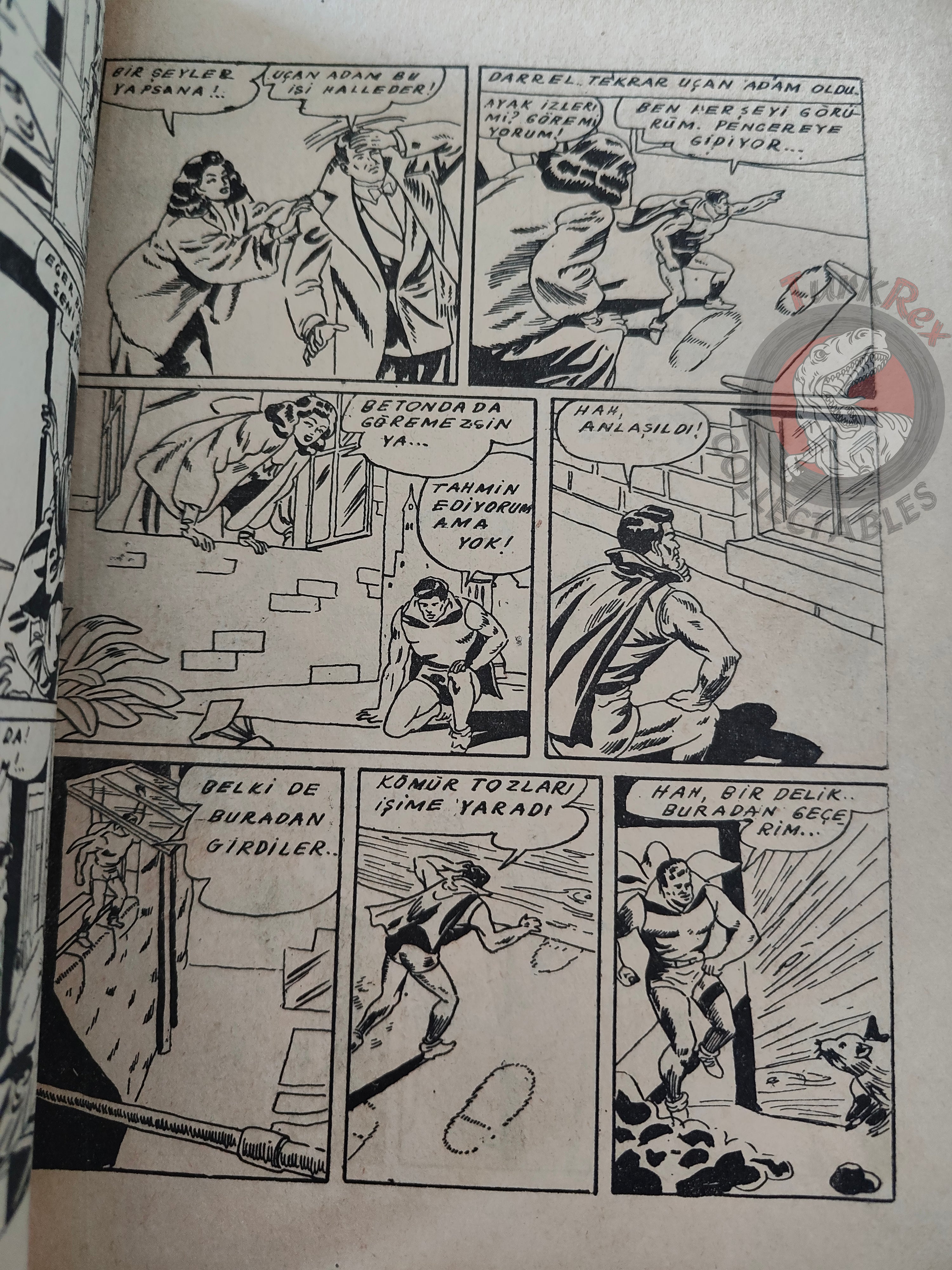 1001 Özel #6 1950 Mandrake the Magician Turkish Comic Mag Turkey