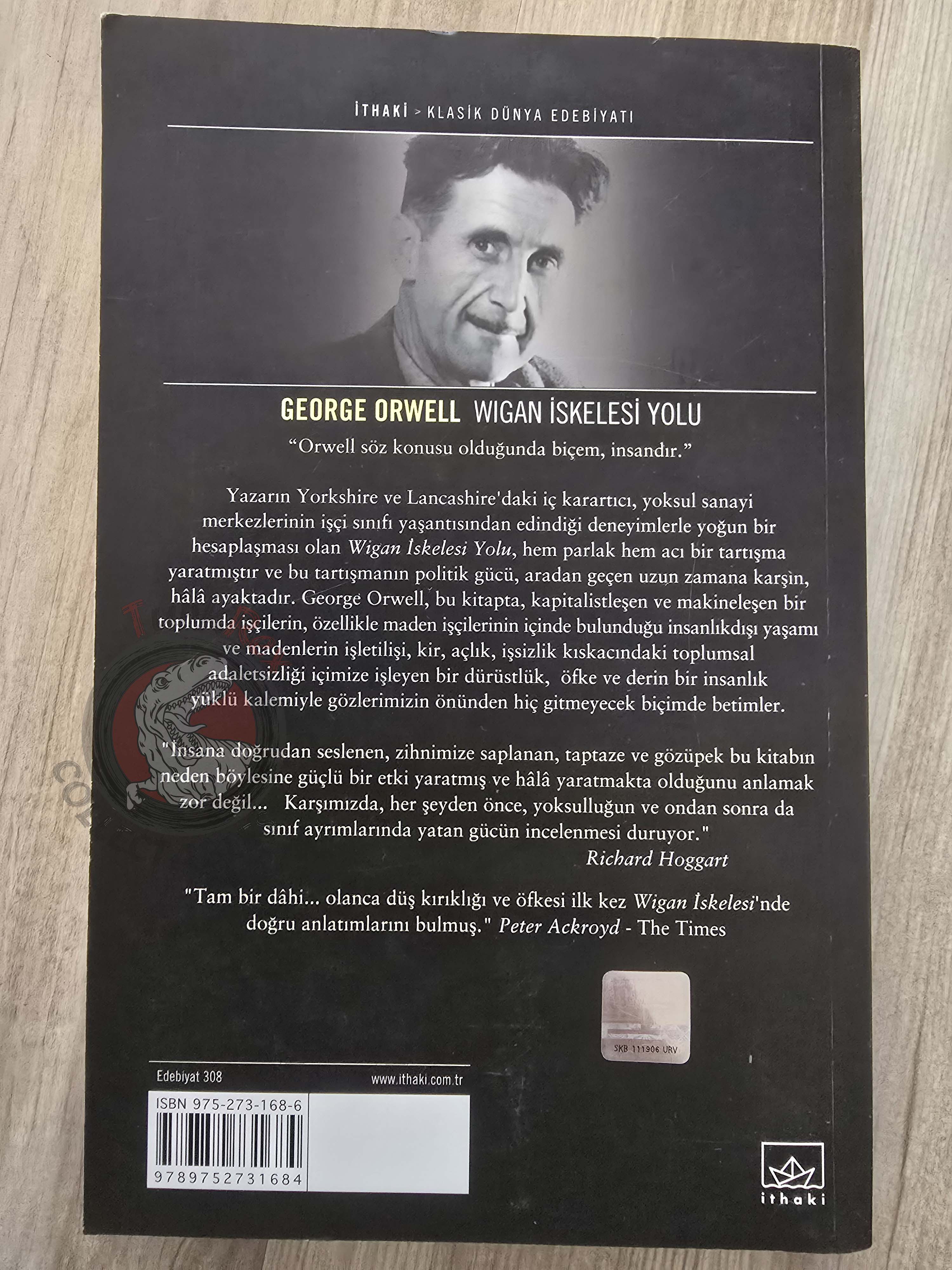George Orwell – The Road to Wigan Pier 2005 Turkish Book Turkey