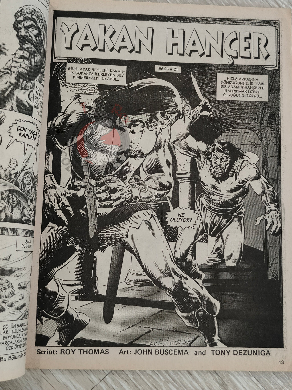 Conan #18 The Savage Sword of Conan #31 Turkish Comic Turkey