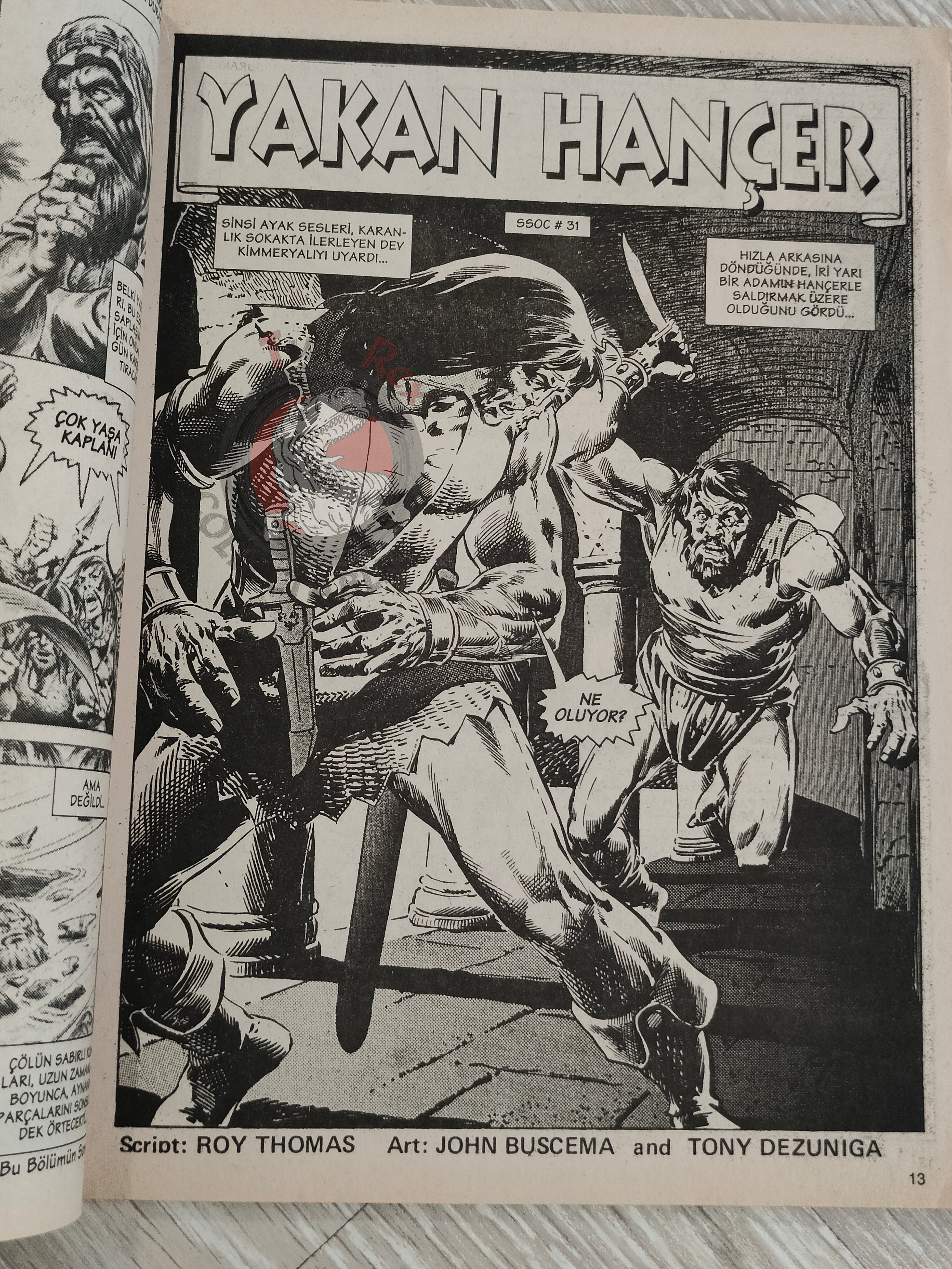 Conan #18 The Savage Sword of Conan #31 Turkish Comic Turkey