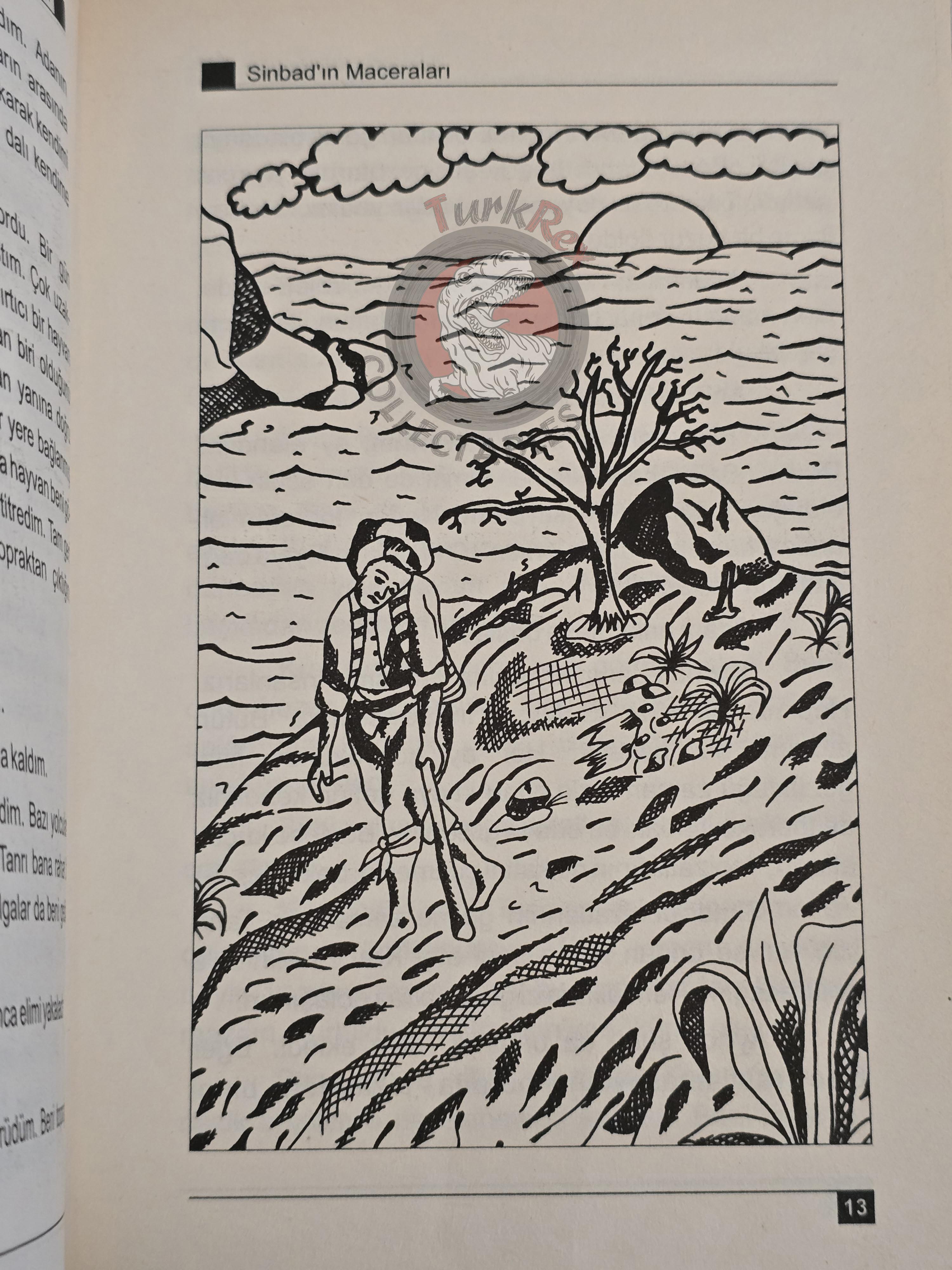 Sinbad the Sailor 1996 Turkish Book Turkey 1001 Nights Illustrated