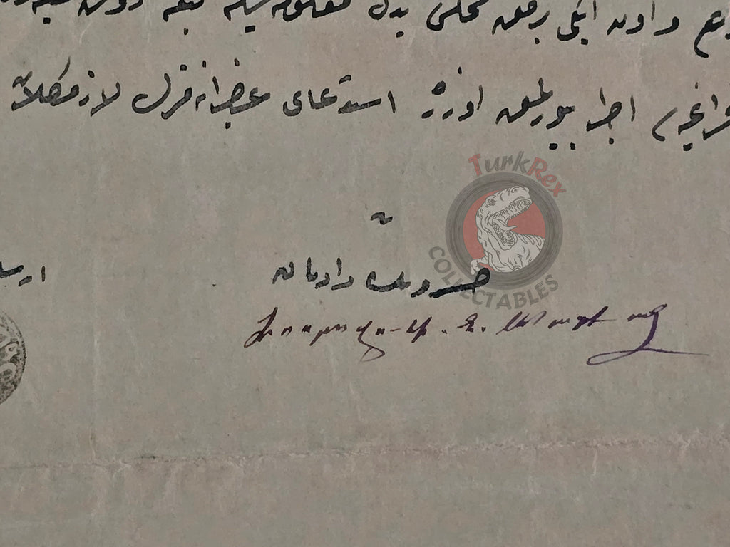 Ottoman Land Sale Document 1887 Makri Village Istanbul Dadian Family Armenian Armenia