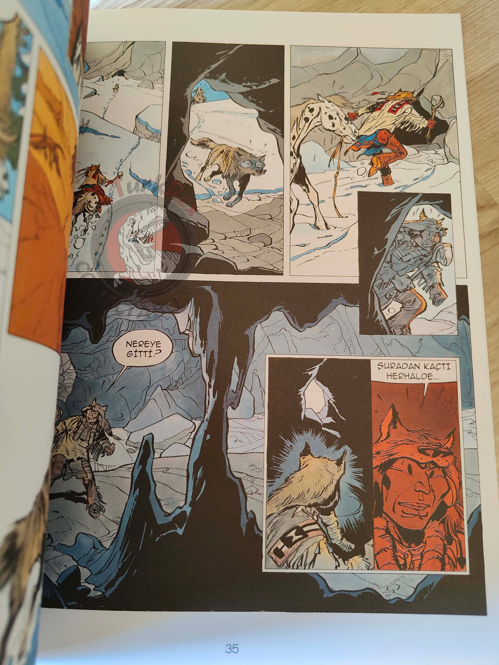 Yakari #5 L'attaque des loups Turkish Comic Turkey Derib + Job