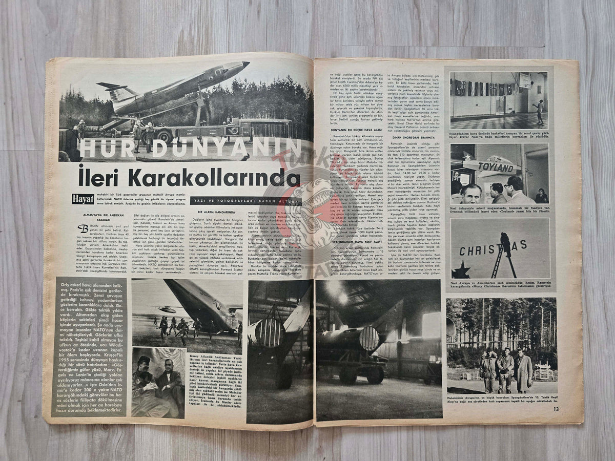Hayat 1958 Elizabeth Taylor Turkish Mag Turkey Mohammad Reza Pahlavi Iran Nato
