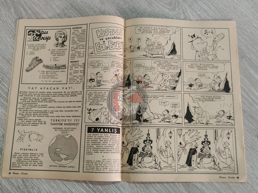 Doğan Kardeş 1967 Magazine #23 Turkish Comic Turkey Zero X, Tarzan, Buck Rogers