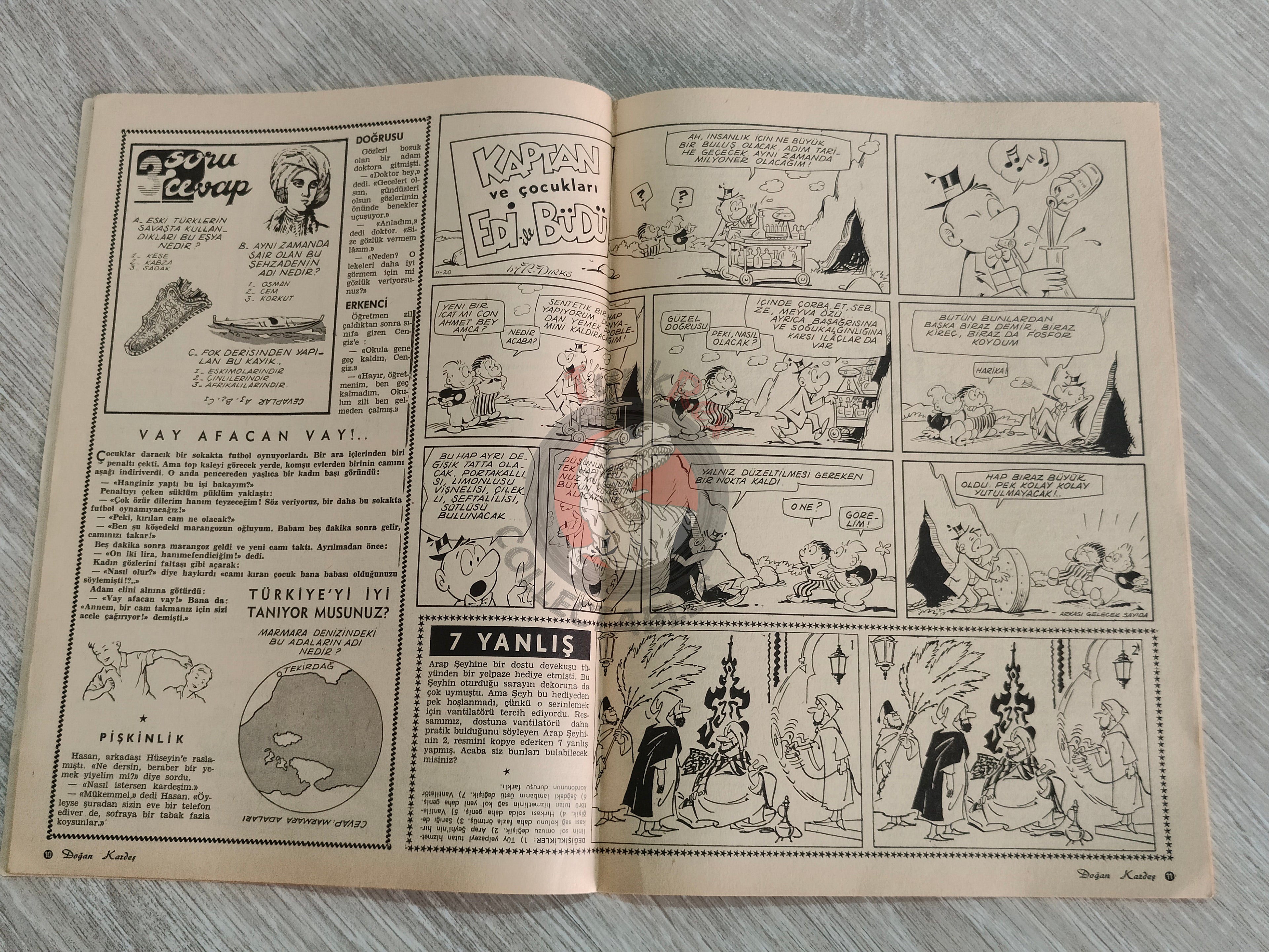 Doğan Kardeş 1967 Magazine #23 Turkish Comic Turkey Zero X, Tarzan, Buck Rogers