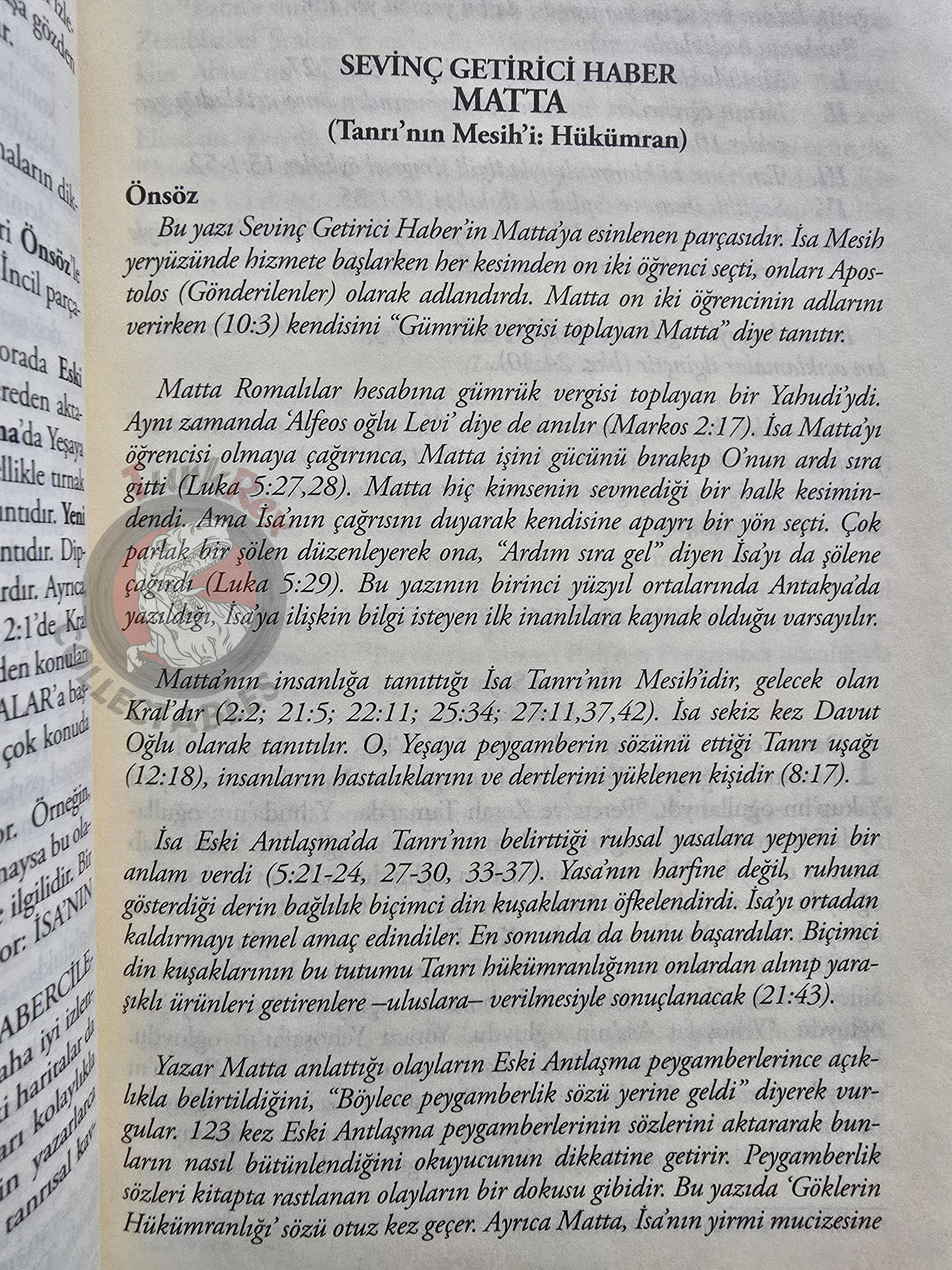 Bible The Holy Gospel 2014 Turkish Book New Testament