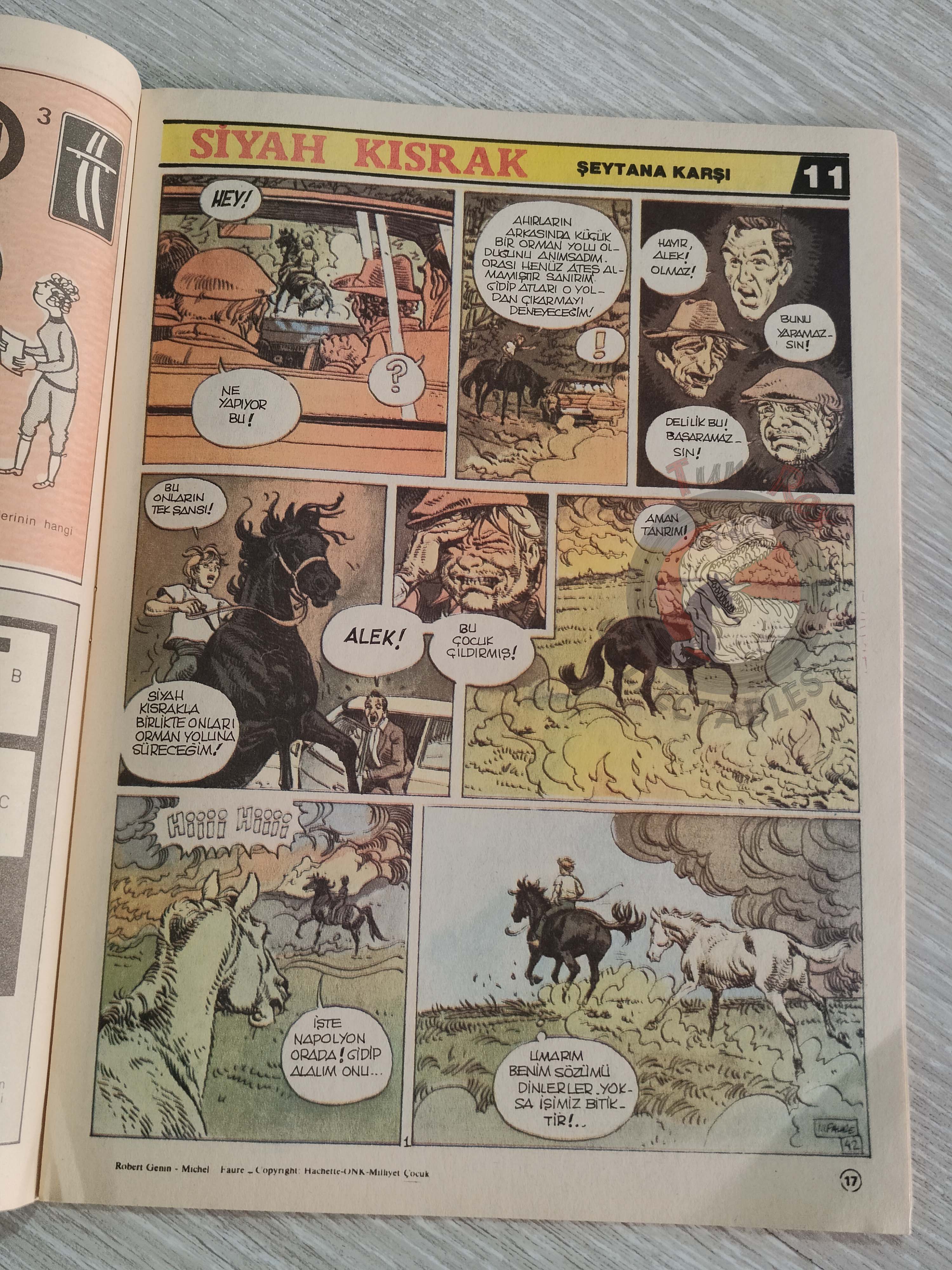 Milliyet Çocuk #9 1984 Turkish Comic Turkey Alice In Wonderland l'étalon noir Bob Morane Lucky Luke