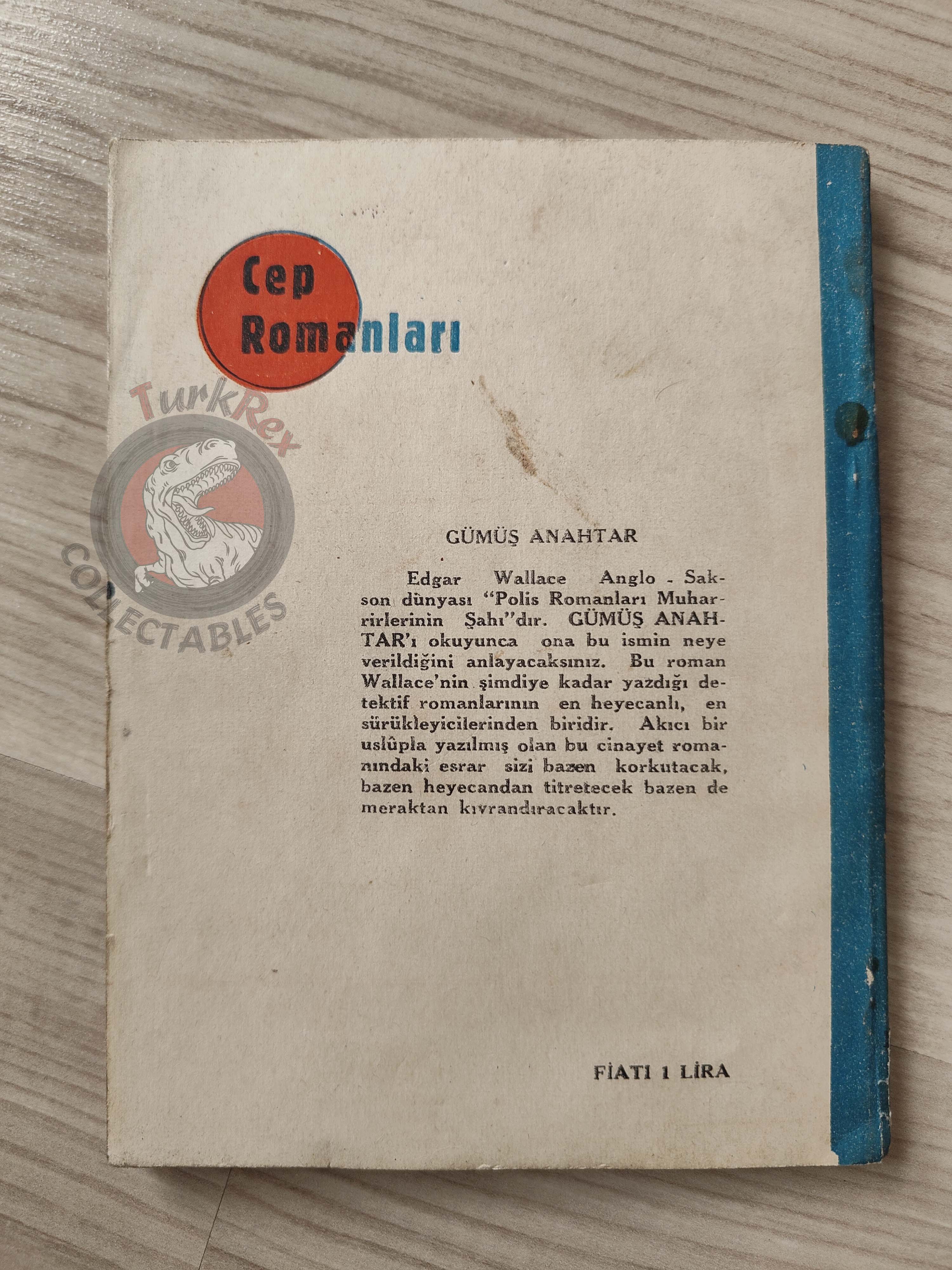 Edgar Wallace – The Clue of the Silver Key 1953 1st Turkish Book Turkey