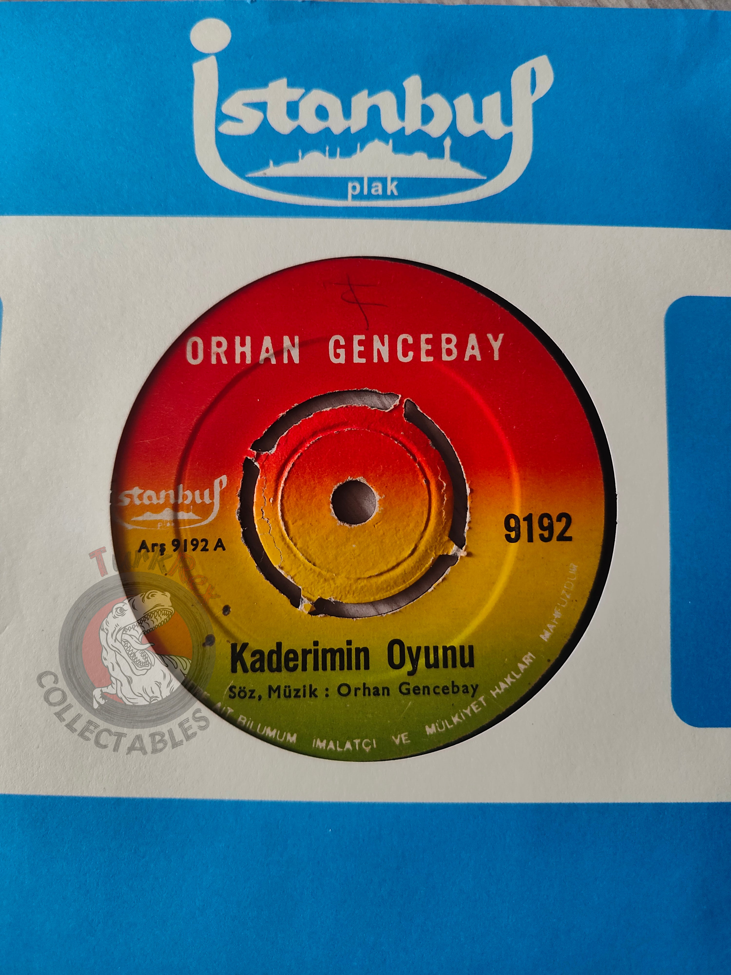 Orhan Gencebay – Kaderimin Oyunu 7" Turkish Pressing Vinyl Turkey Edition