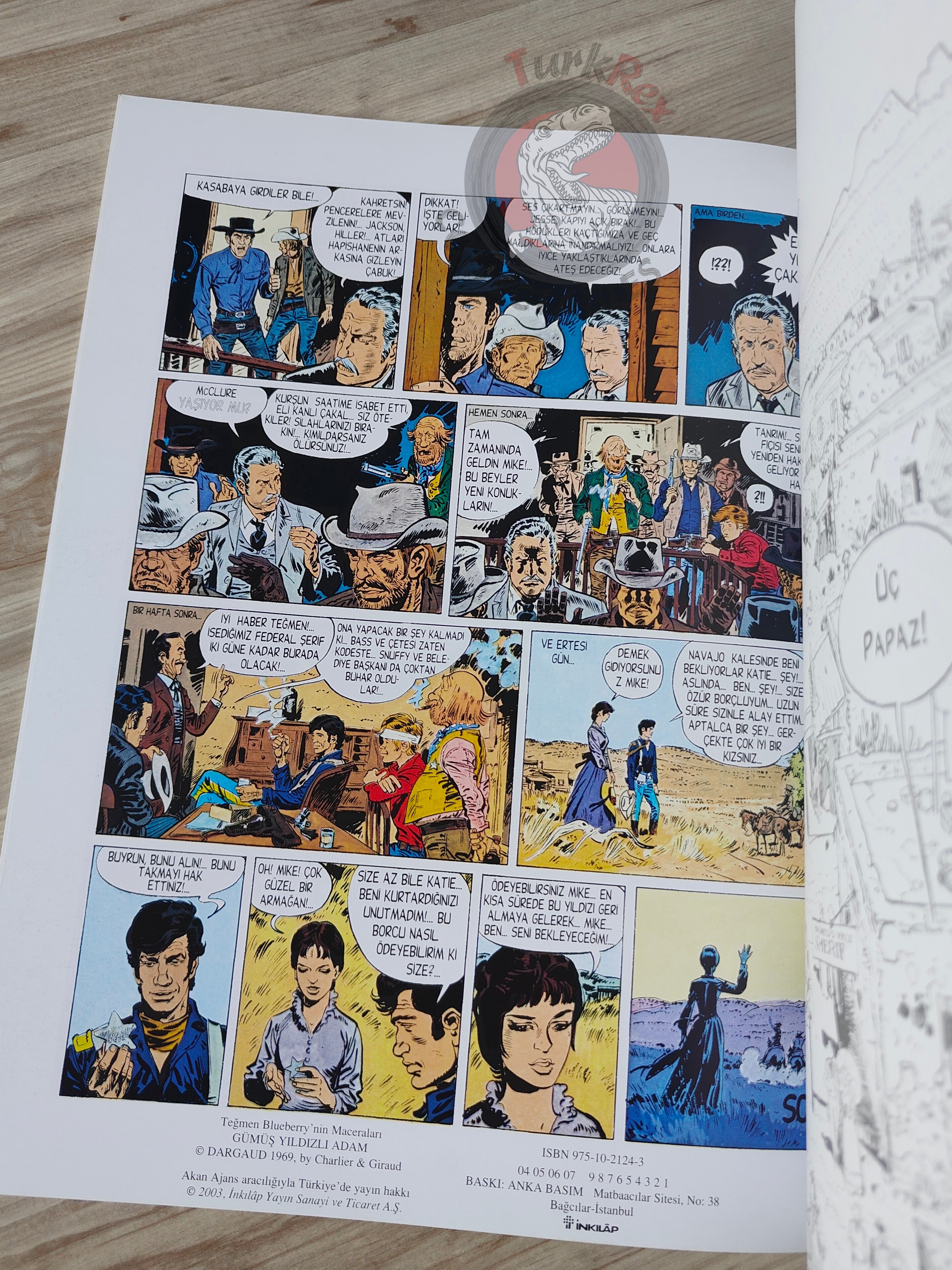 Blueberry #6 – The Man with the Silver Star 2004 1st Edition Turkish Comic Turkey