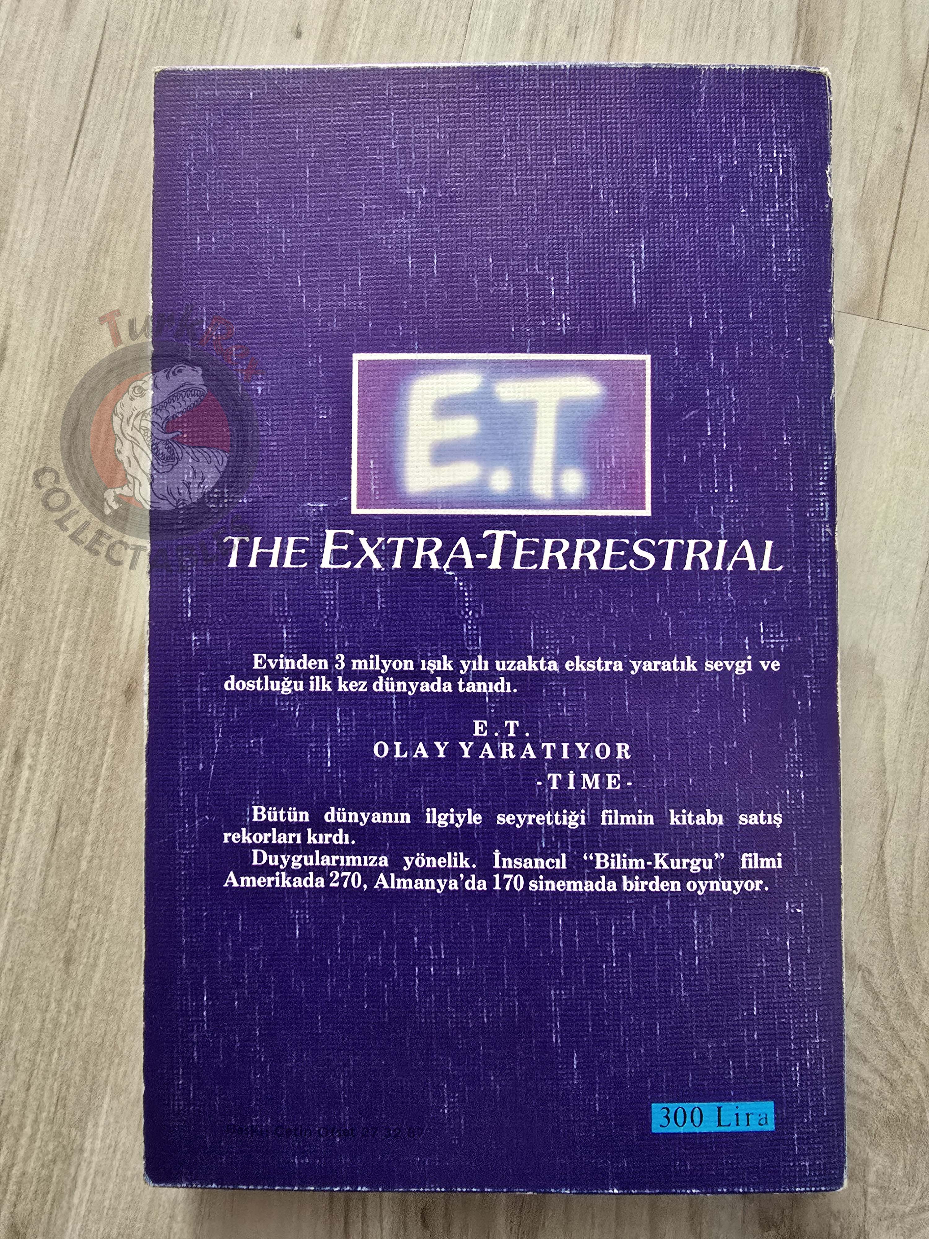 William Kotzwinkle – E.T. the Extra-Terrestrial 1983 1st Turkish Book Turkey Steven Spielberg
