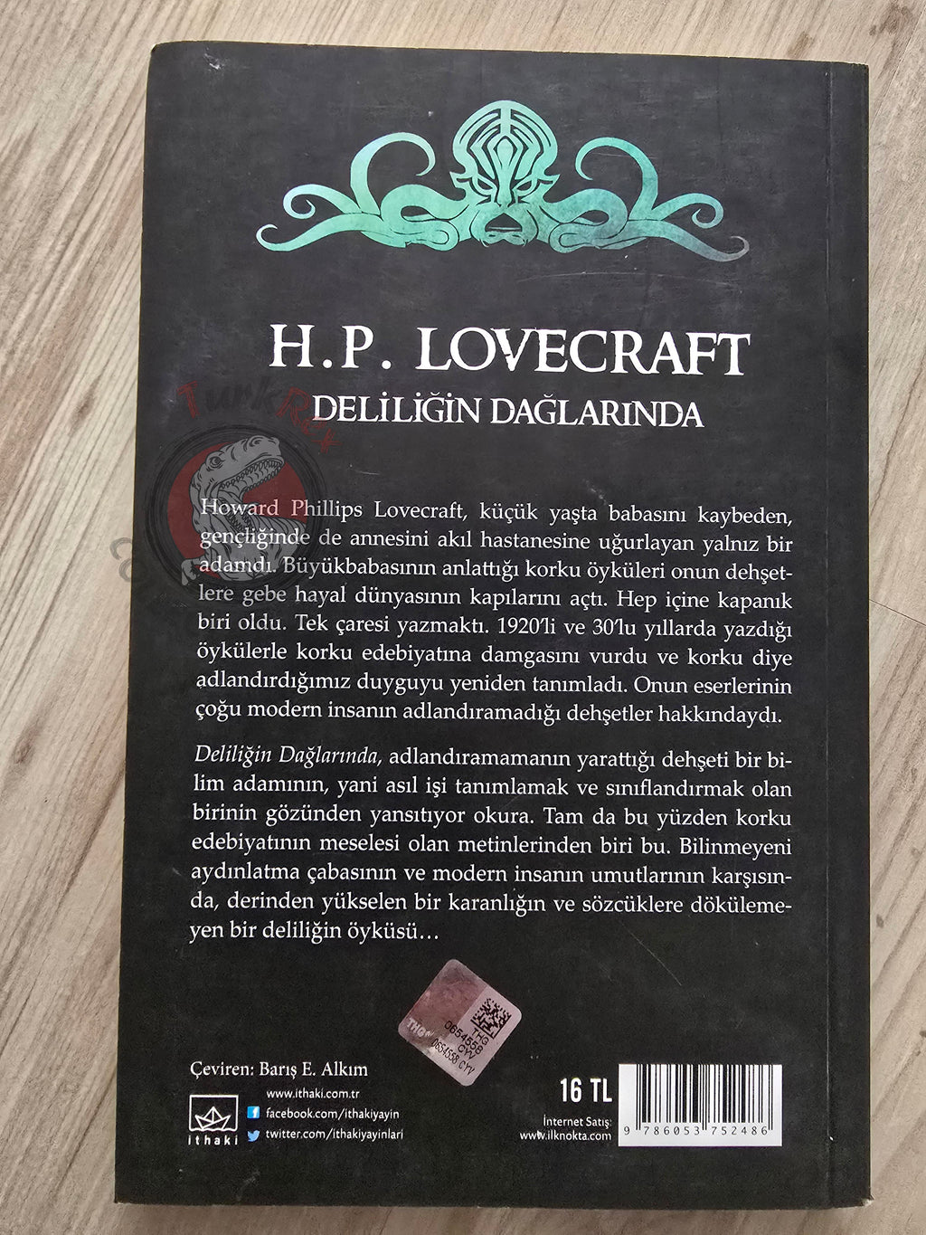 H. P. Lovecraft  – At the Mountains of Madness 2025 Turkish Book Turkey