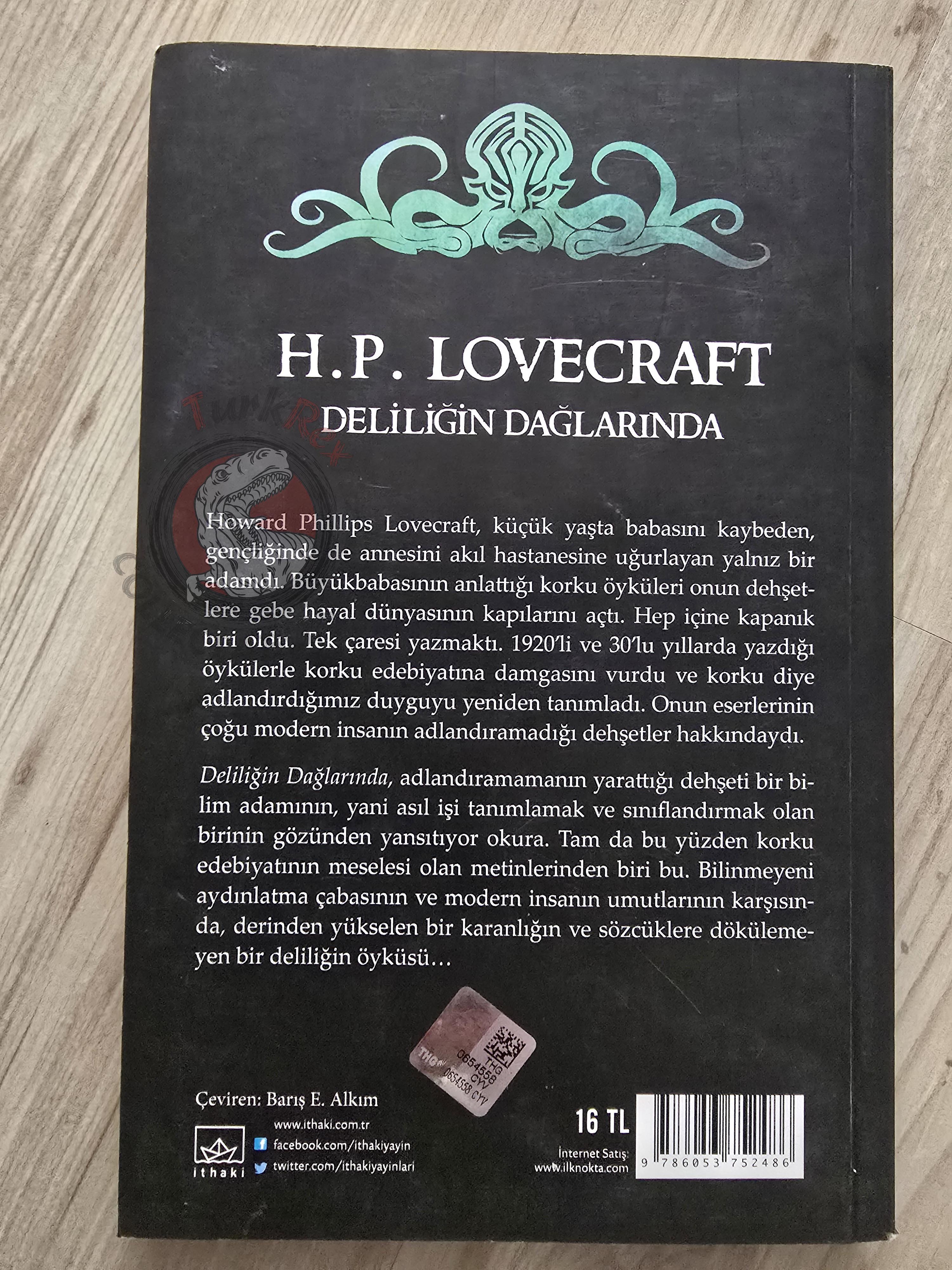 H. P. Lovecraft  – At the Mountains of Madness 2025 Turkish Book Turkey