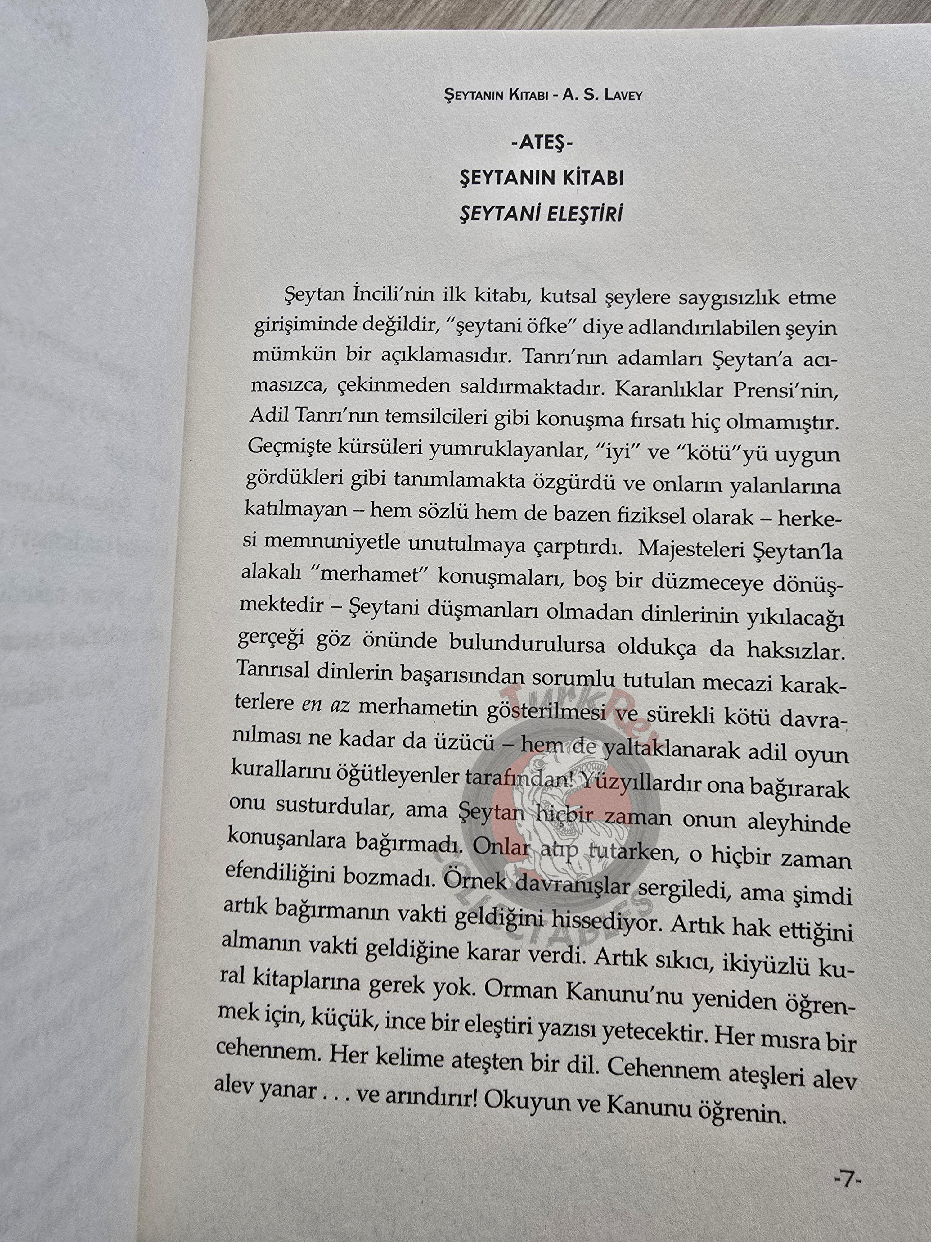 Anton LaVey – The Satanic Bible 2016 Turkish Book Turkey