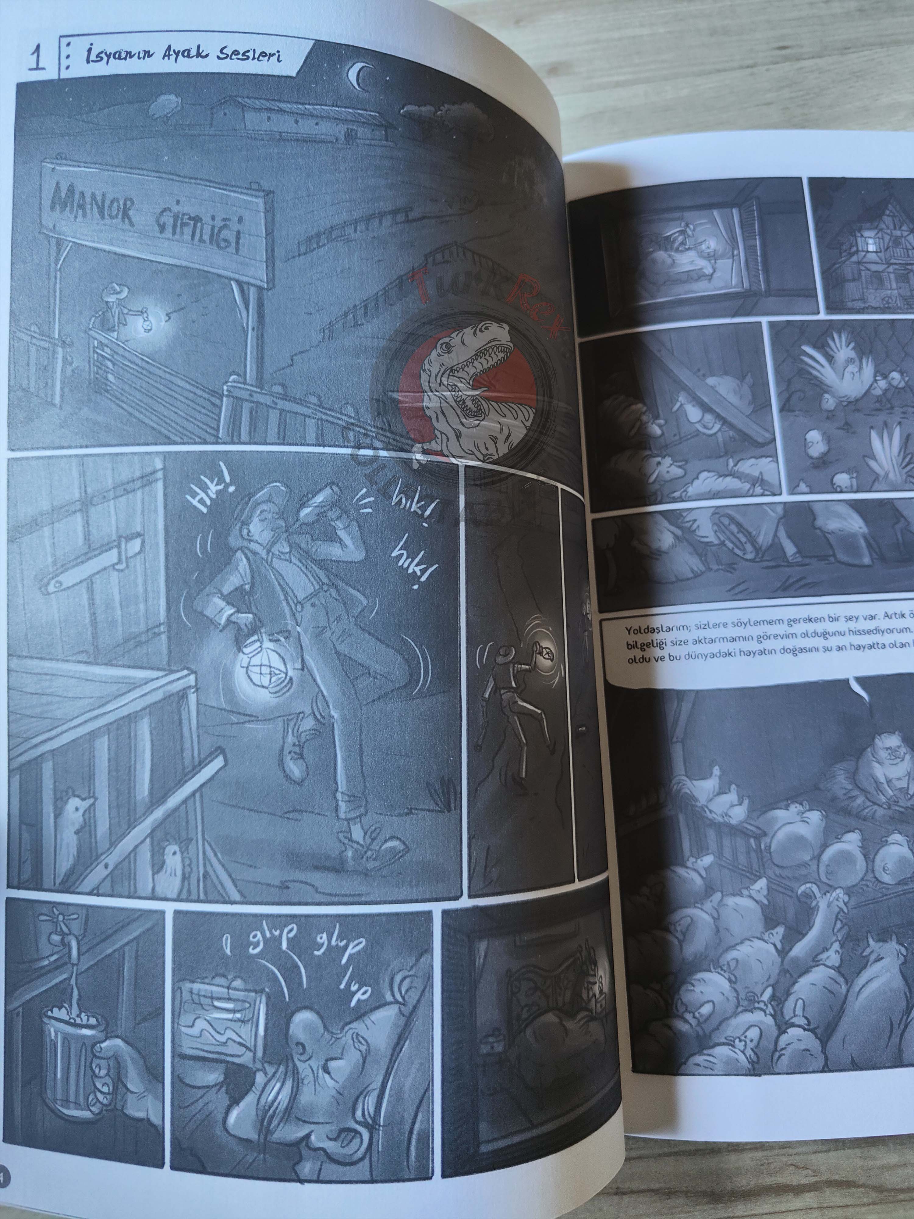 George Orwell - Animal Farm Turkish Comic Turkey Unique Drawings
