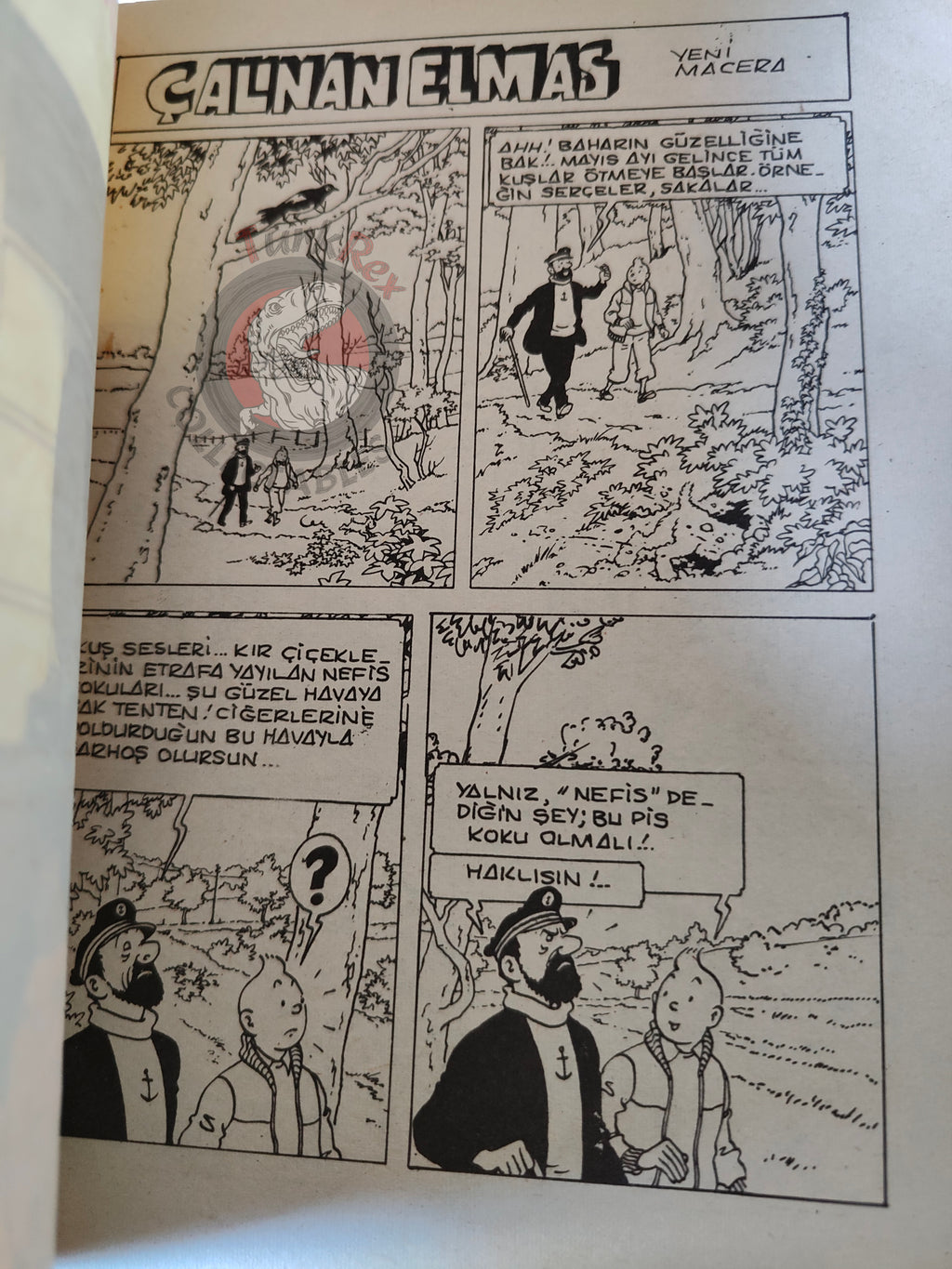 Tintin – The Castafiore Emerald  mid 1980s Turkish Edition Comic Turkey 2