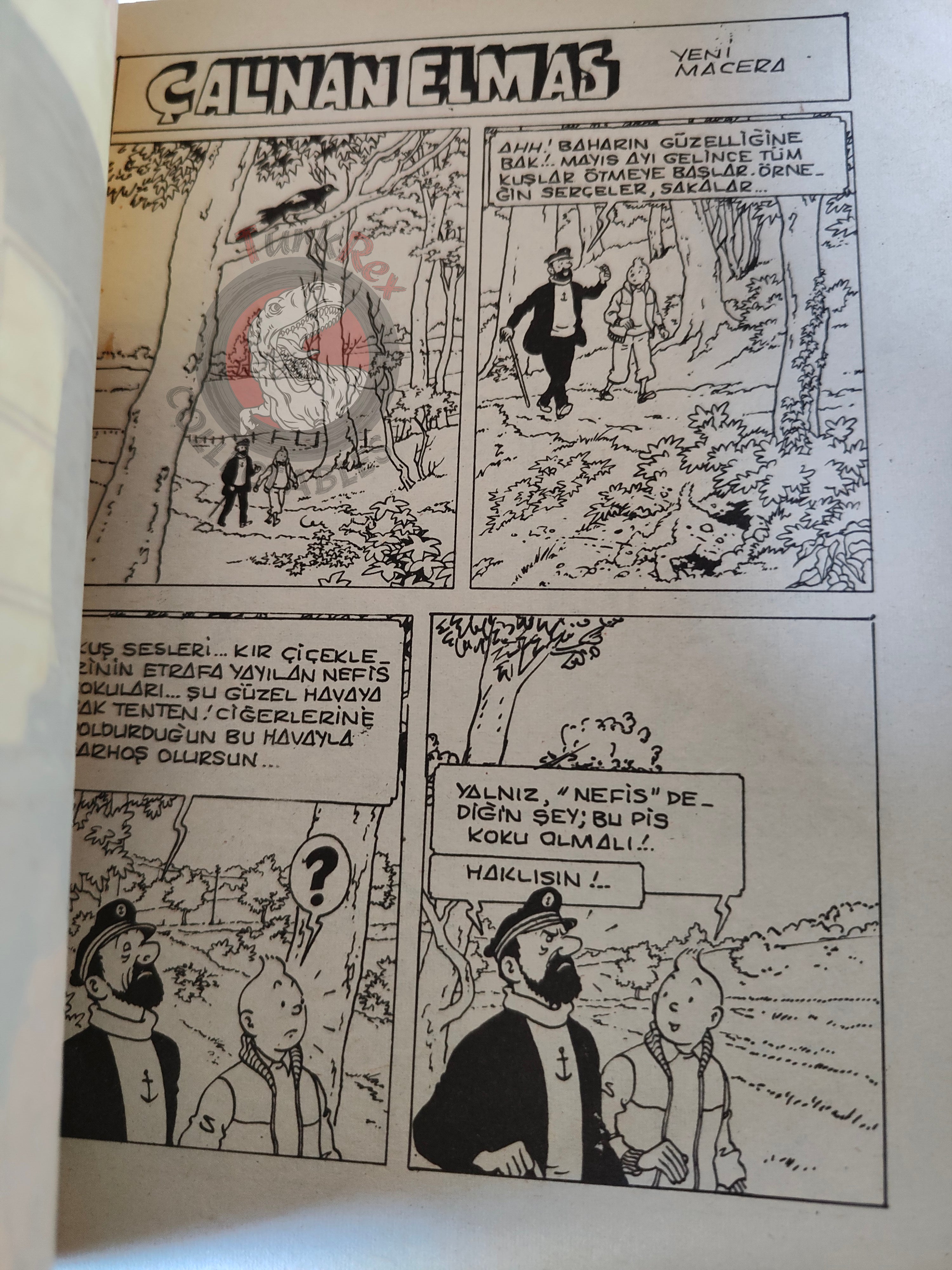 Tintin – The Castafiore Emerald  mid 1980s Turkish Edition Comic Turkey 2