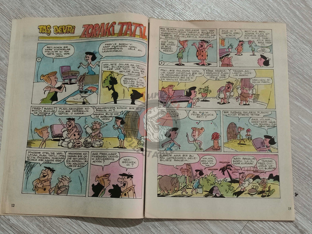 Tercüman Çocuk #51 1981 Turkish Comic Turkey Jaws Superman The Flintstones Buddy Longway Thorgal