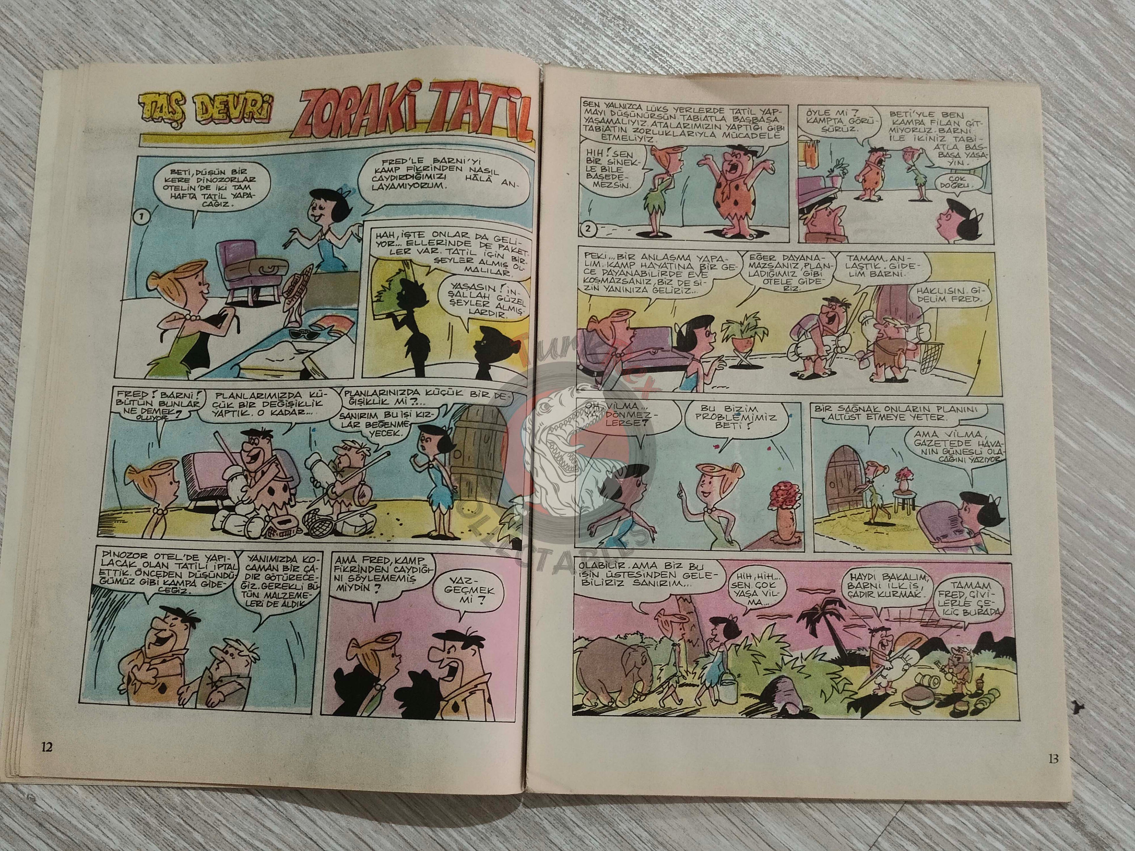 Tercüman Çocuk #51 1981 Turkish Comic Turkey Jaws Superman The Flintstones Buddy Longway Thorgal